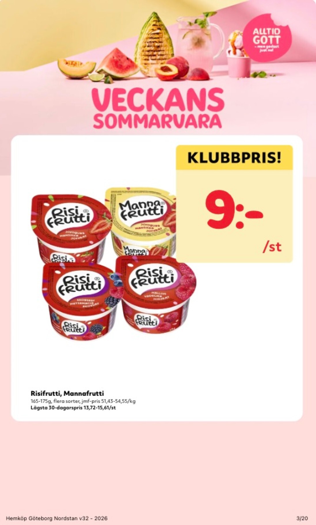 hemkop - Aktuellt Hemköp reklamblad från måndag, 03/08/2026 till söndag, 09/08/2026 - page: 3