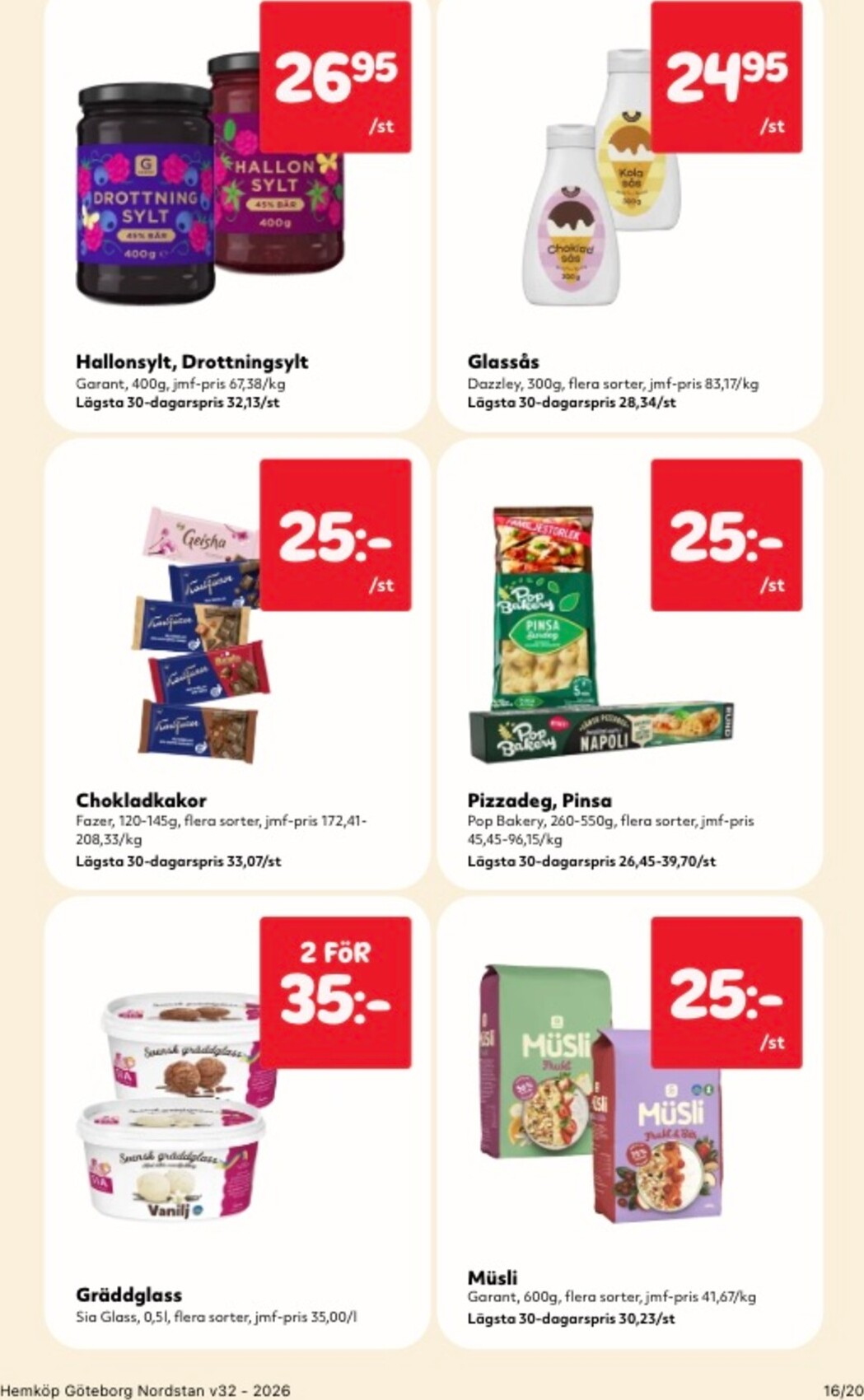 hemkop - Aktuellt Hemköp reklamblad från måndag, 03/08/2026 till söndag, 09/08/2026 - page: 16