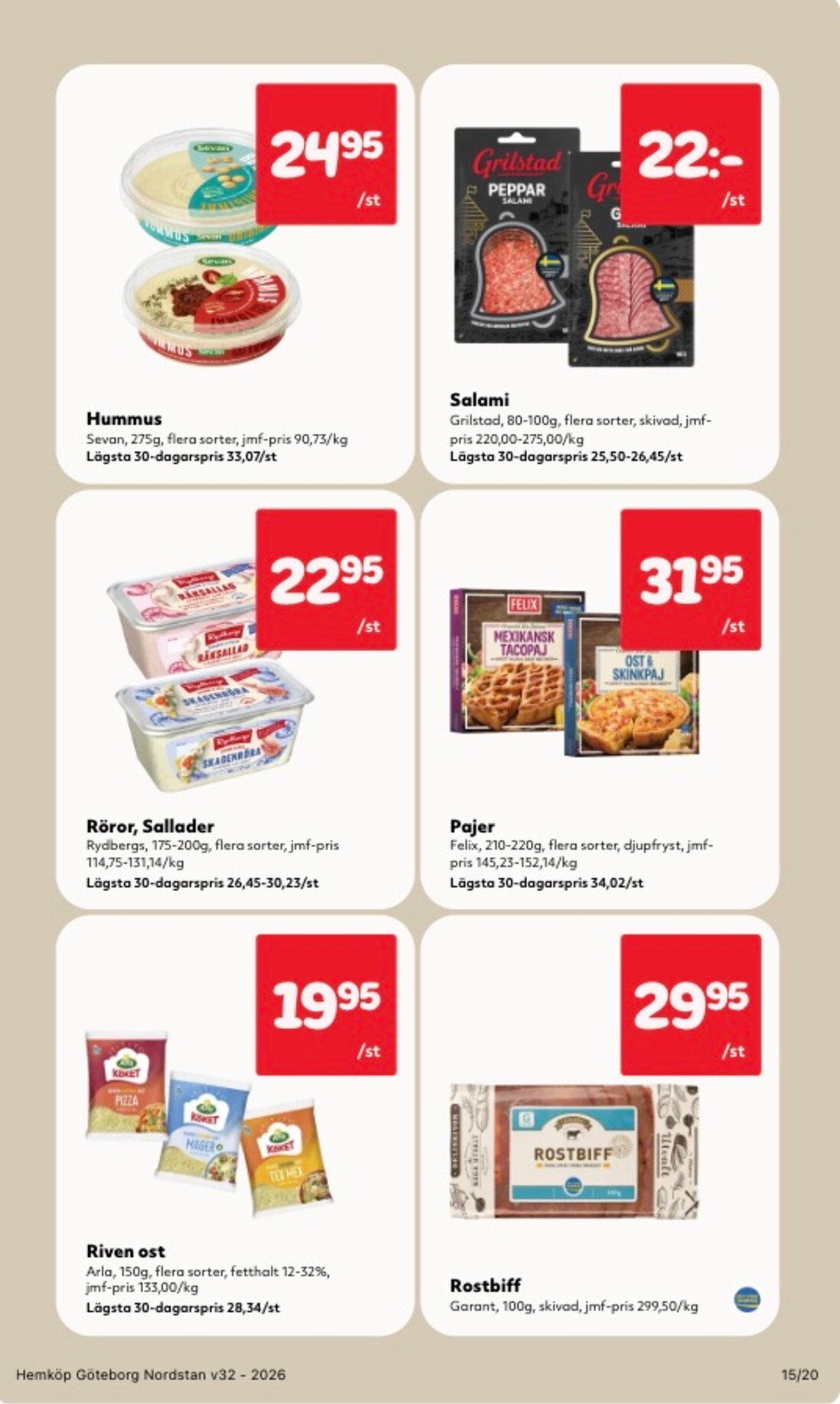 hemkop - Aktuellt Hemköp reklamblad från måndag, 03/08/2026 till söndag, 09/08/2026 - page: 15