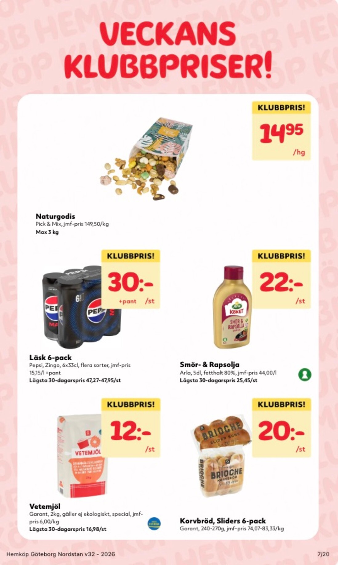 hemkop - Aktuellt Hemköp reklamblad från måndag, 03/08/2026 till söndag, 09/08/2026 - page: 7
