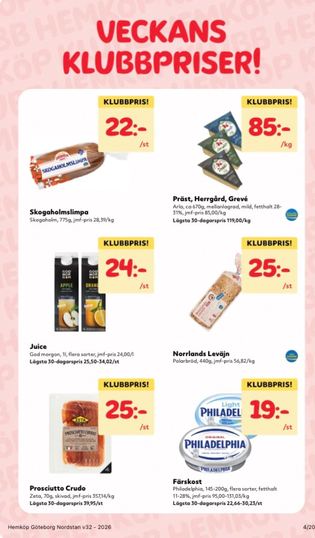hemkop - Aktuellt Hemköp reklamblad från måndag, 03/08/2026 till söndag, 09/08/2026 - page: 4