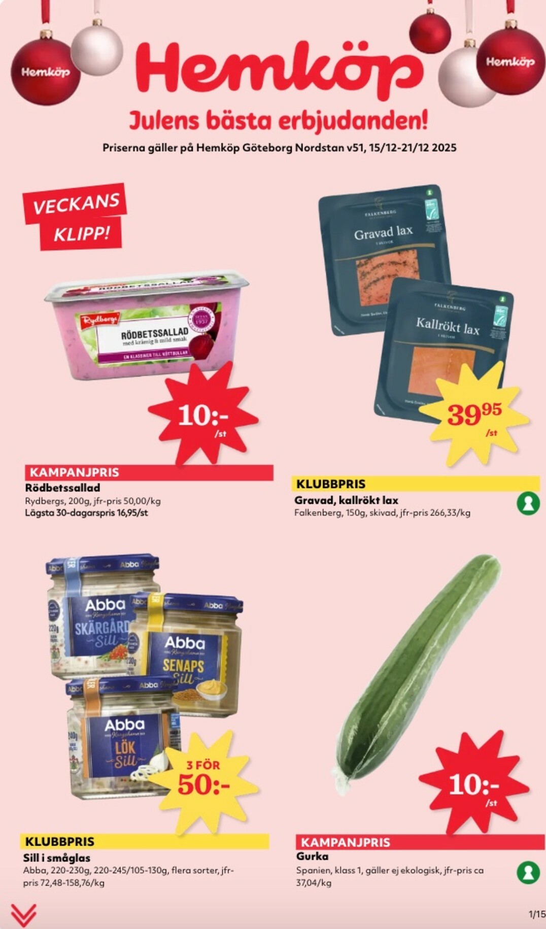 hemkop - Hemköp-reklambladet giltigt från 15/12 - 21/12