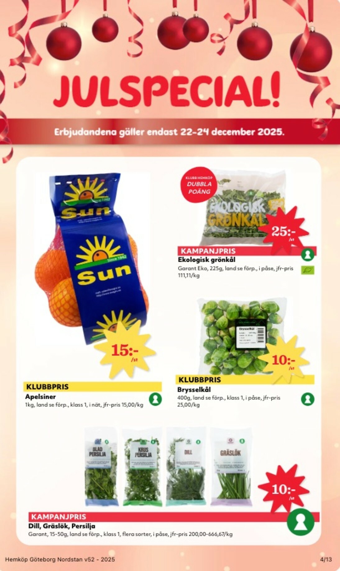 hemkop - Hemköp-reklambladet giltigt från 22/12 - 28/12 - page: 4