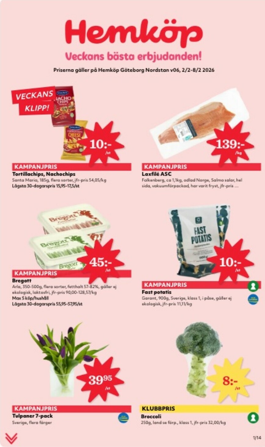 hemkop - Hemköp-reklambladet giltigt från 02/02/2026 - 08/02/2026 - page: 1