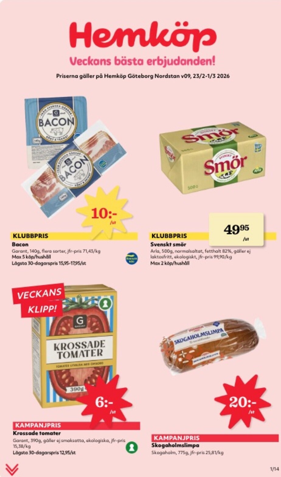 hemkop - Hemköp-reklambladet giltigt från 23/02/2026 - 01/03/2026