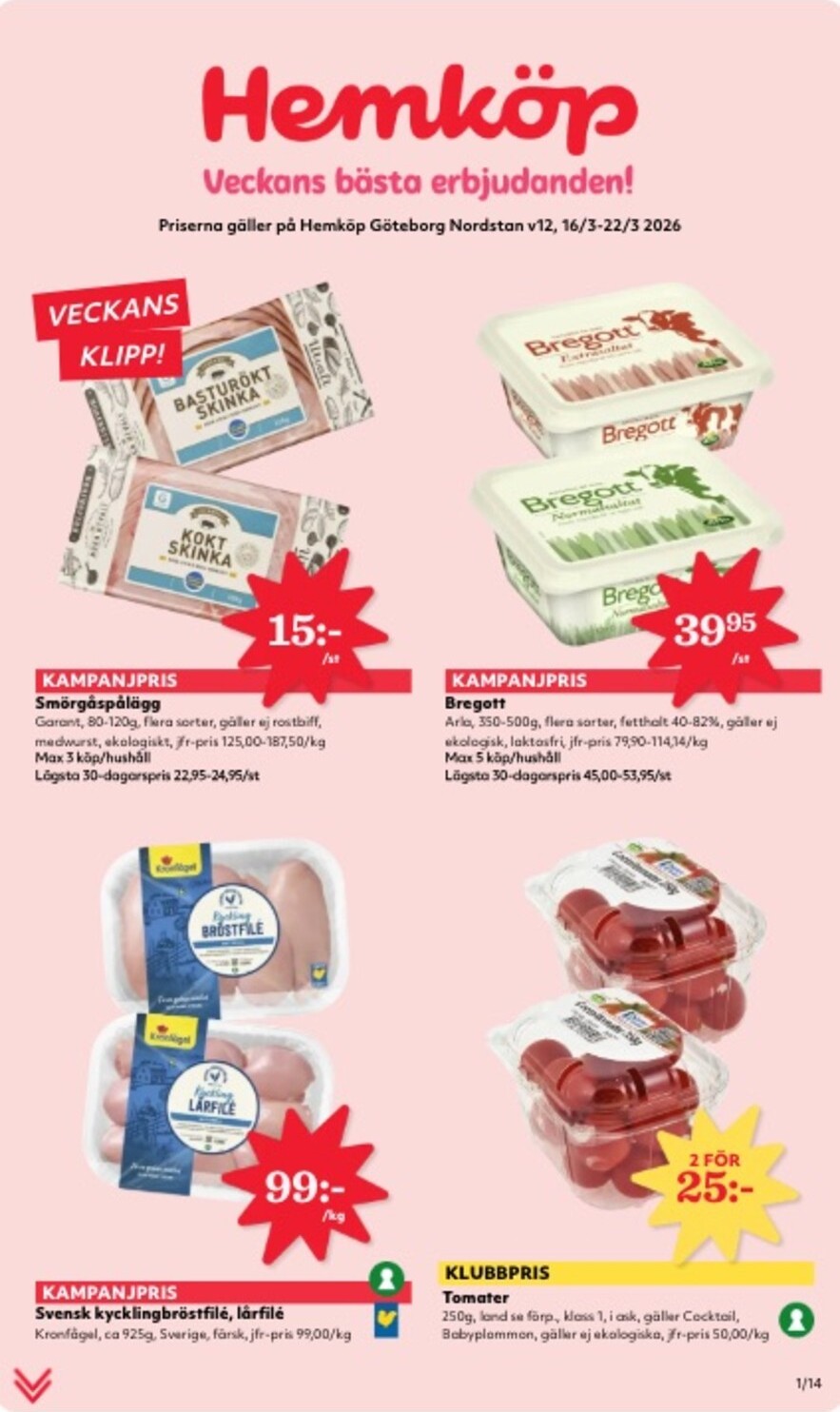 hemkop - Hemköp-reklambladet giltigt från 16/03/2026 - 22/03/2026 - page: 1