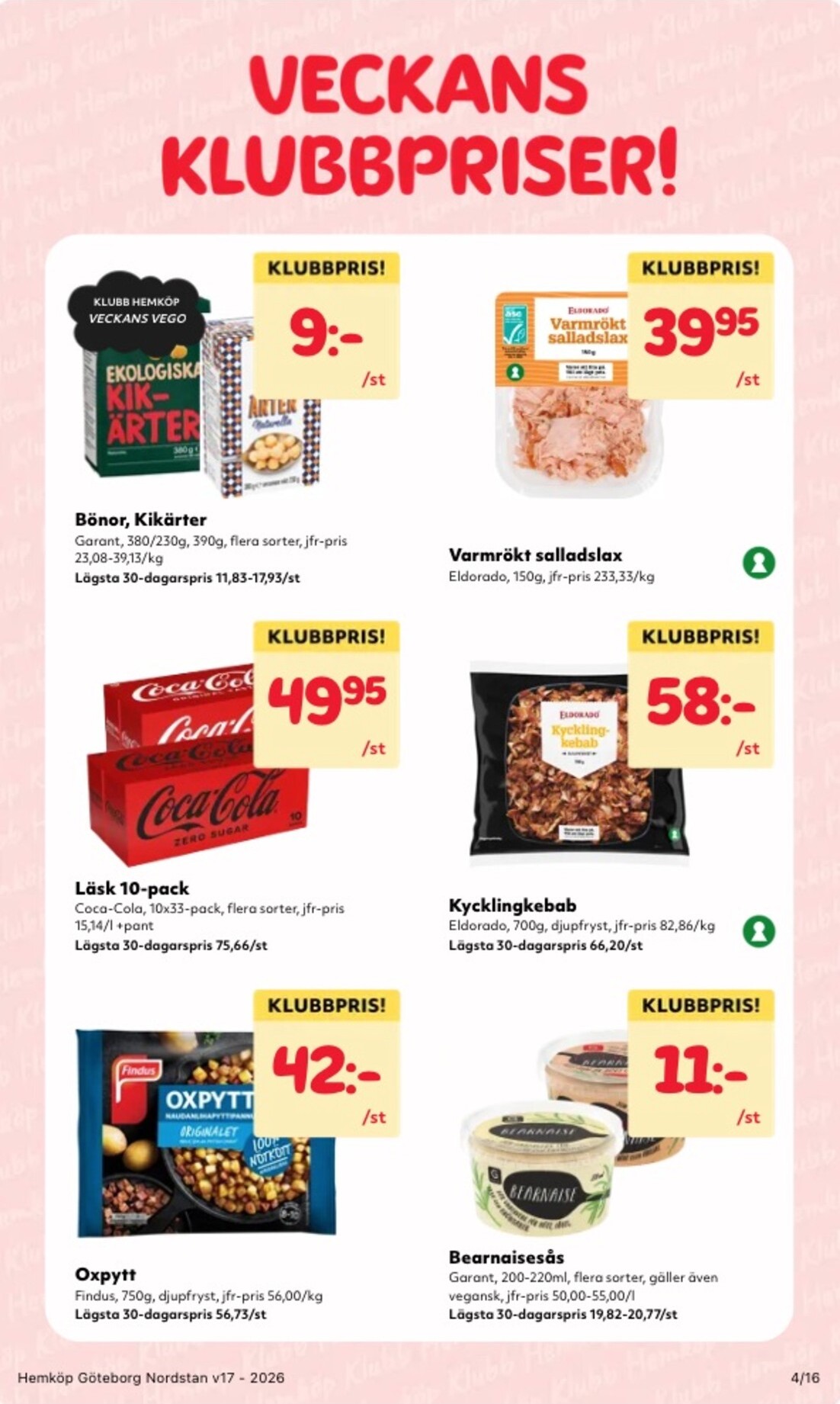 hemkop - Aktuellt Hemköp reklamblad giltigt från måndag 20/04/2026 till söndag 26/04/2026 - page: 4