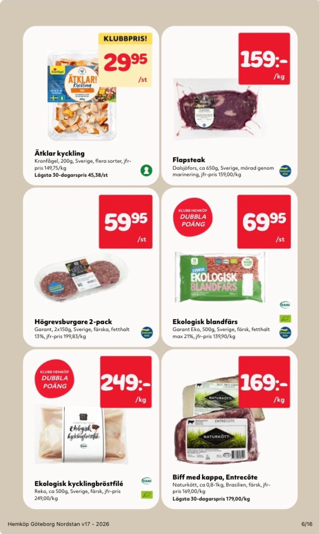 hemkop - Aktuellt Hemköp reklamblad giltigt från måndag 20/04/2026 till söndag 26/04/2026 - page: 6