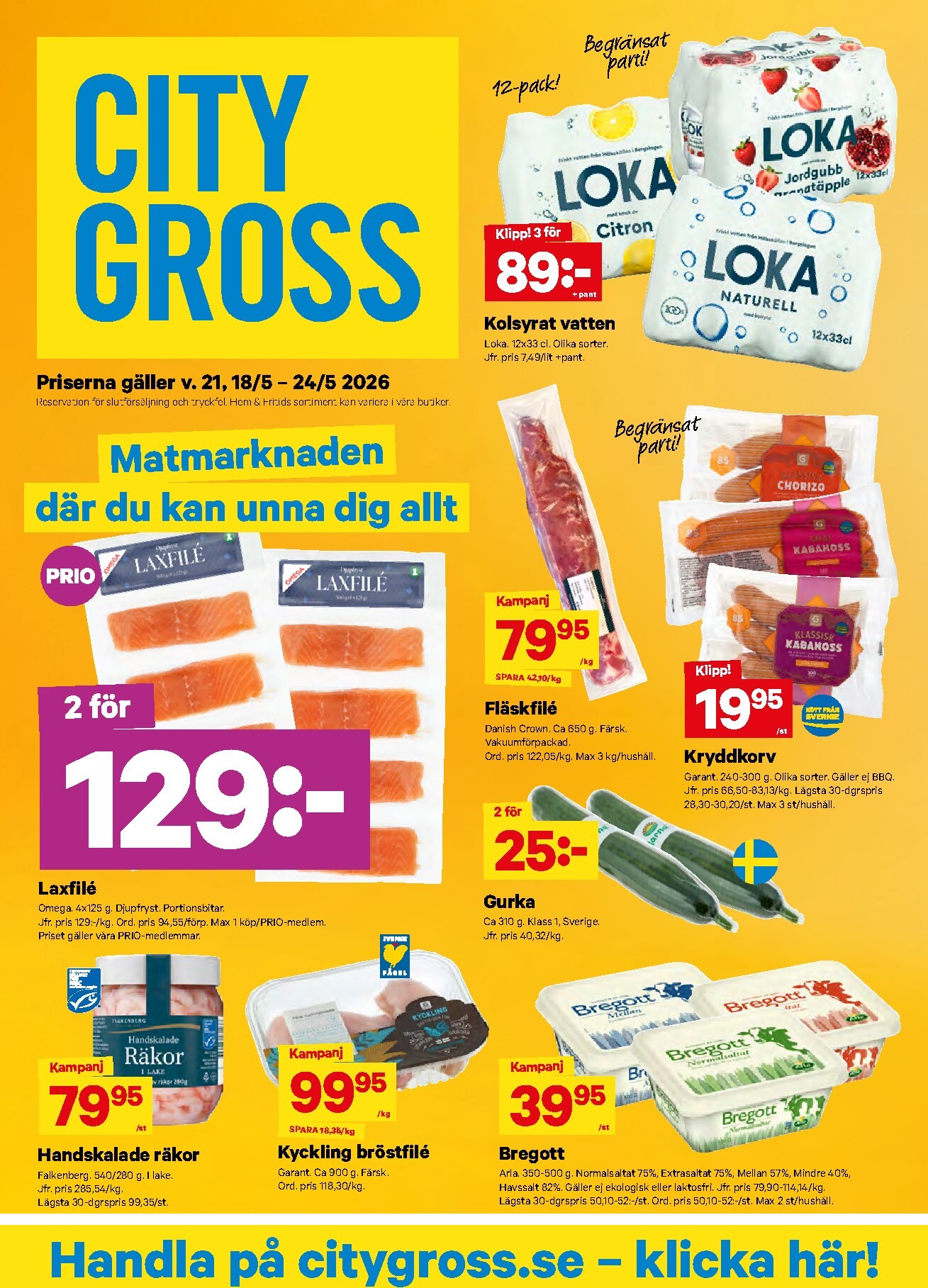 city-gross - Nytt City Gross reklamblad från måndag, 18/05/2026 till söndag, 24/05/2026