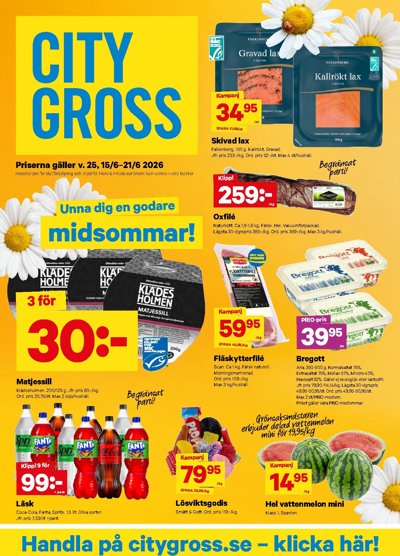 city-gross - Nytt City Gross reklamblad från måndag, 15/06/2026 till söndag, 21/06/2026 - page: 1
