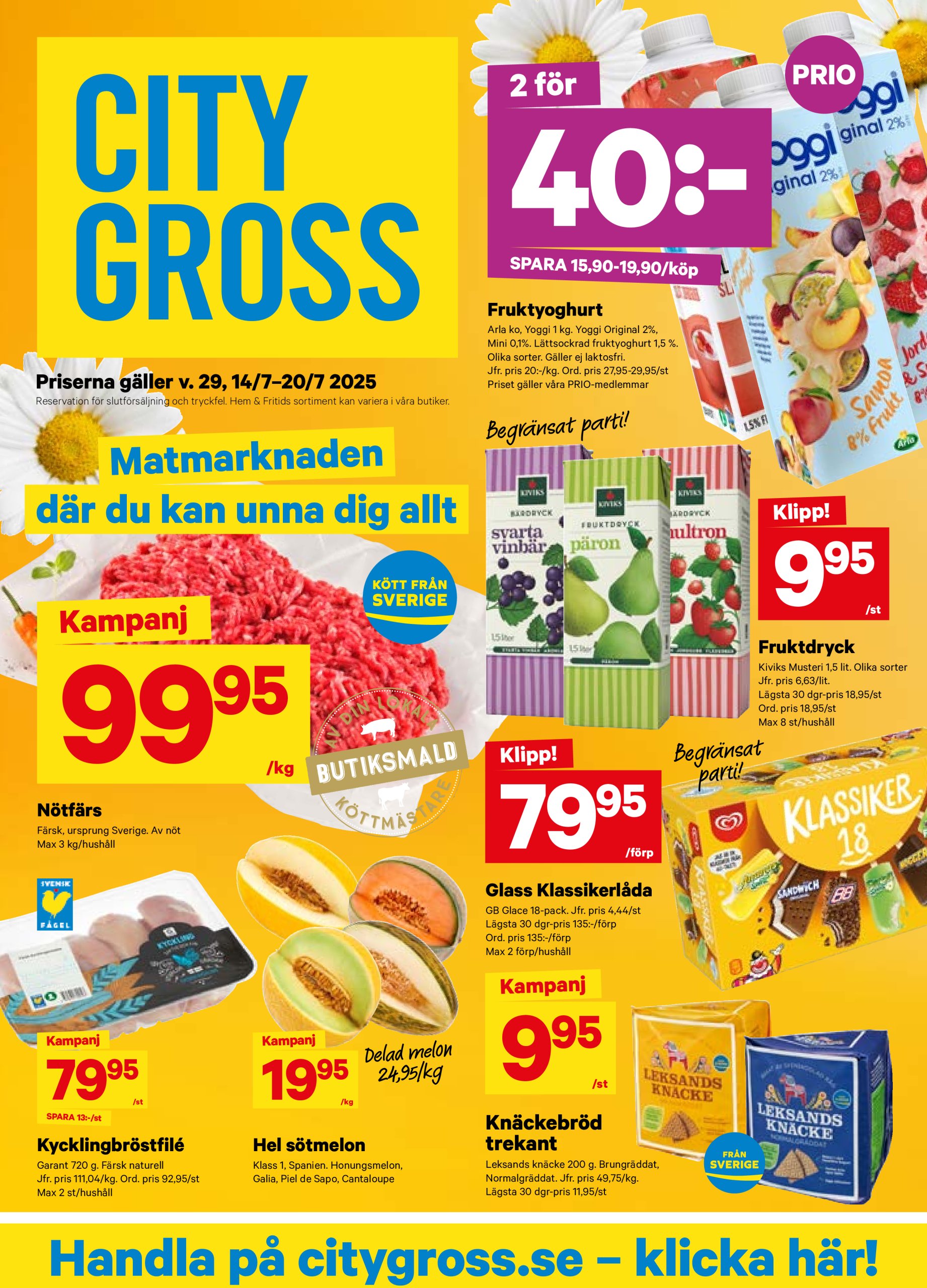 city-gross - City Gross-reklambladet giltigt från 14/07 - 20/07