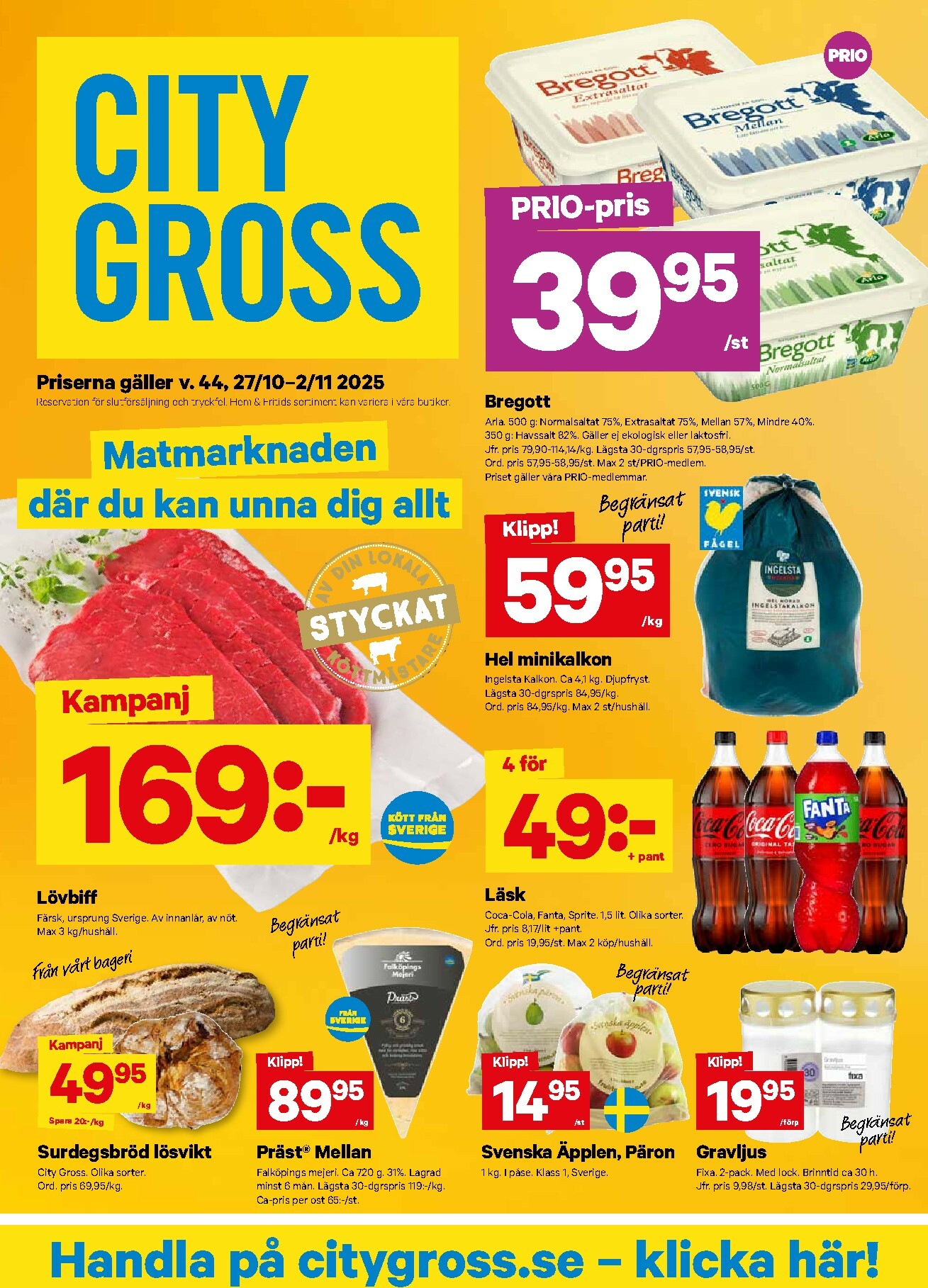 city-gross - City Gross-reklambladet giltigt från 27/10 - 02/11