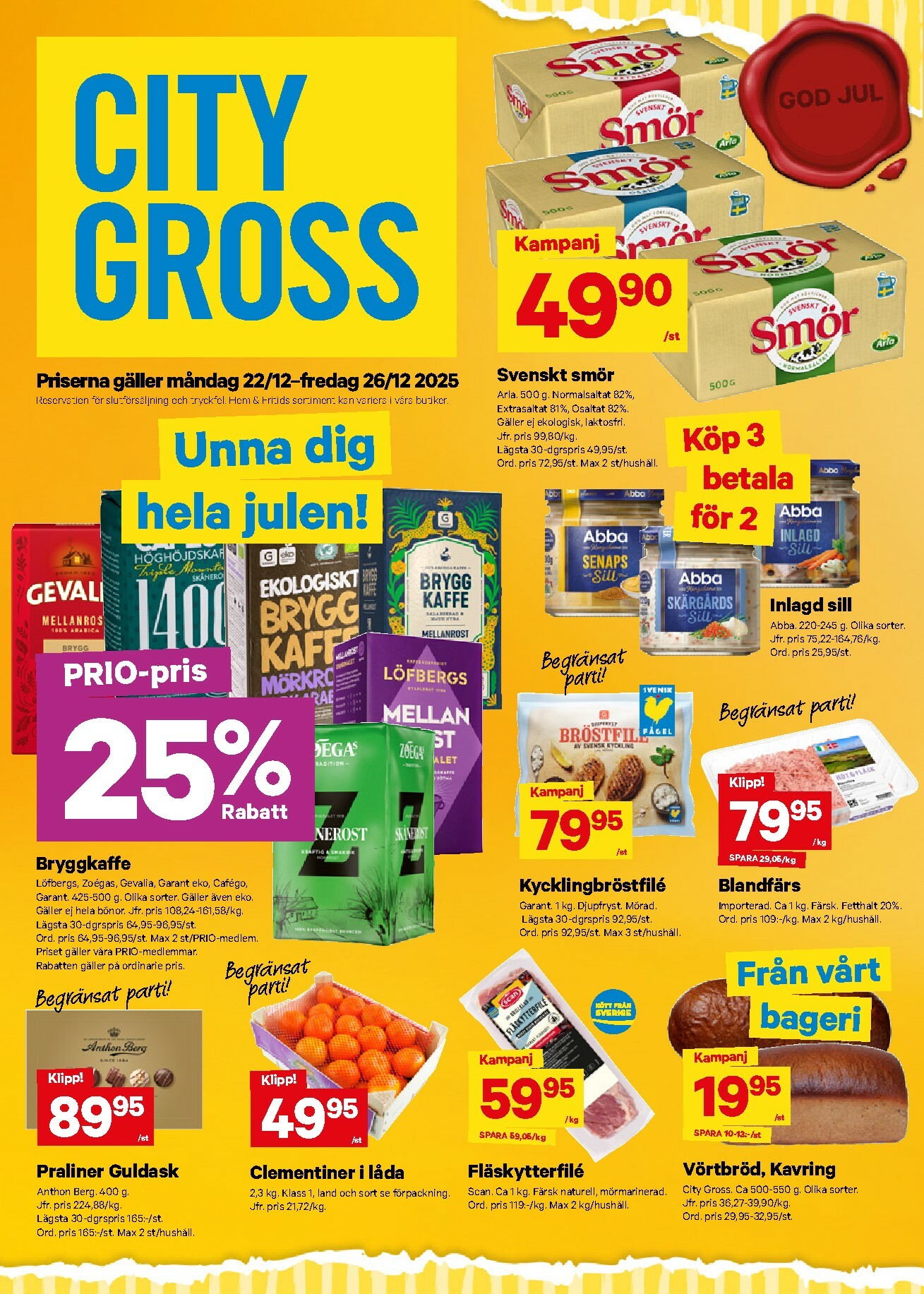 city-gross - City Gross-reklambladet giltigt från 22/12 - 26/12