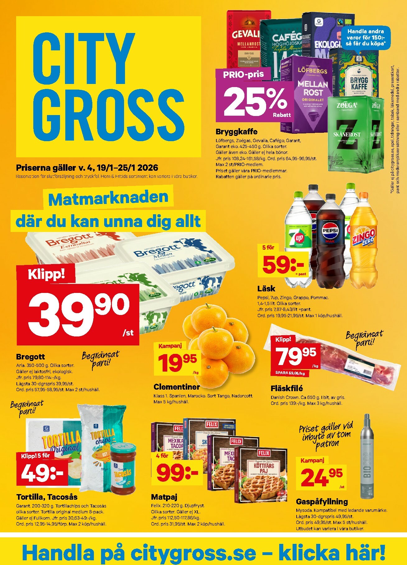 city-gross - City Gross-reklambladet giltigt från 19/01 - 25/01
