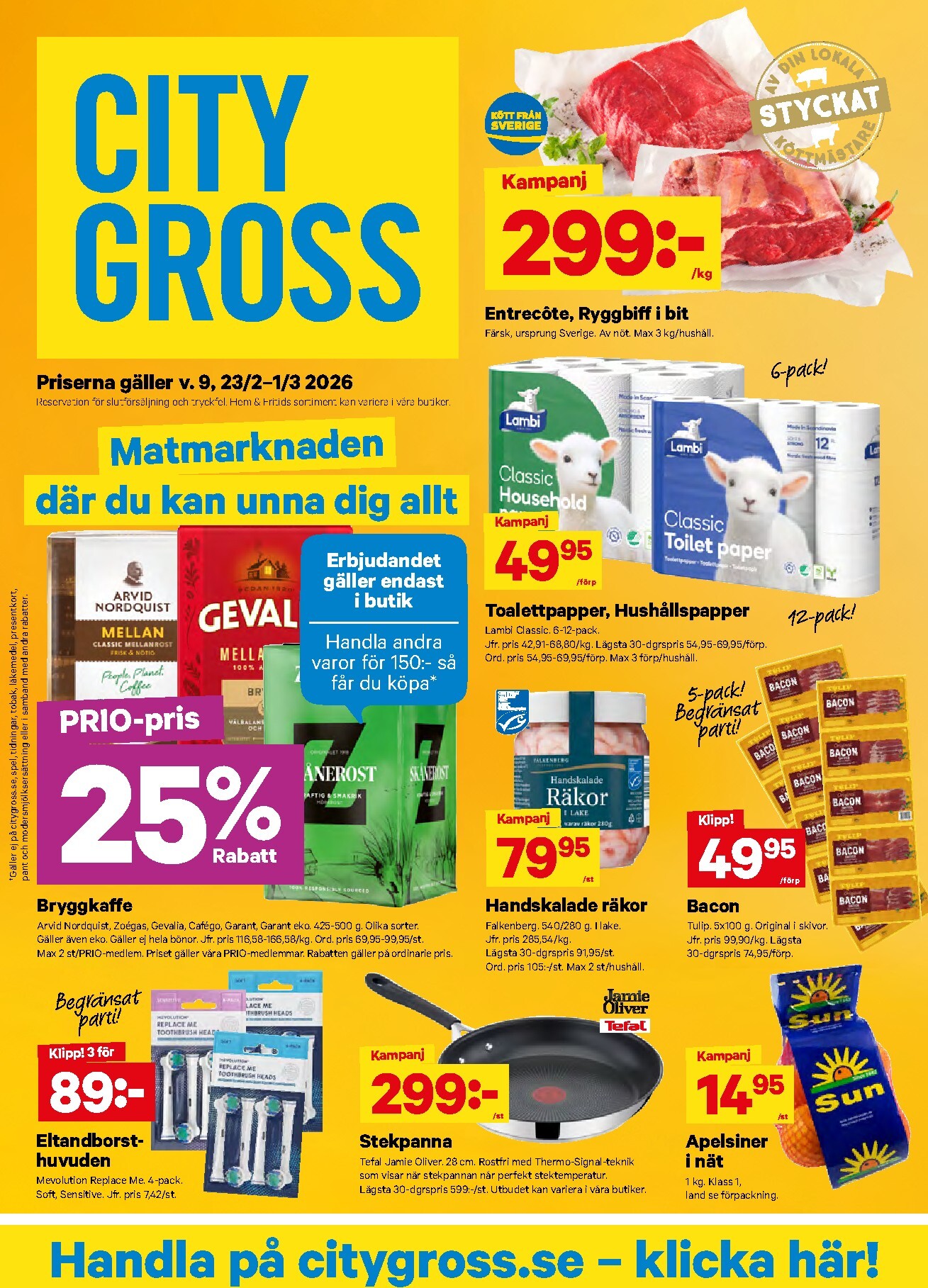 city-gross - City Gross-reklambladet giltigt från 23/02/2026 - 01/03/2026