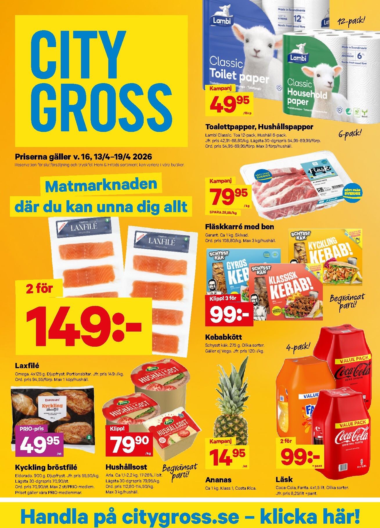 city-gross - City Gross reklamblad för nästa vecka från måndag 13/04/2026 till söndag 19/04/2026