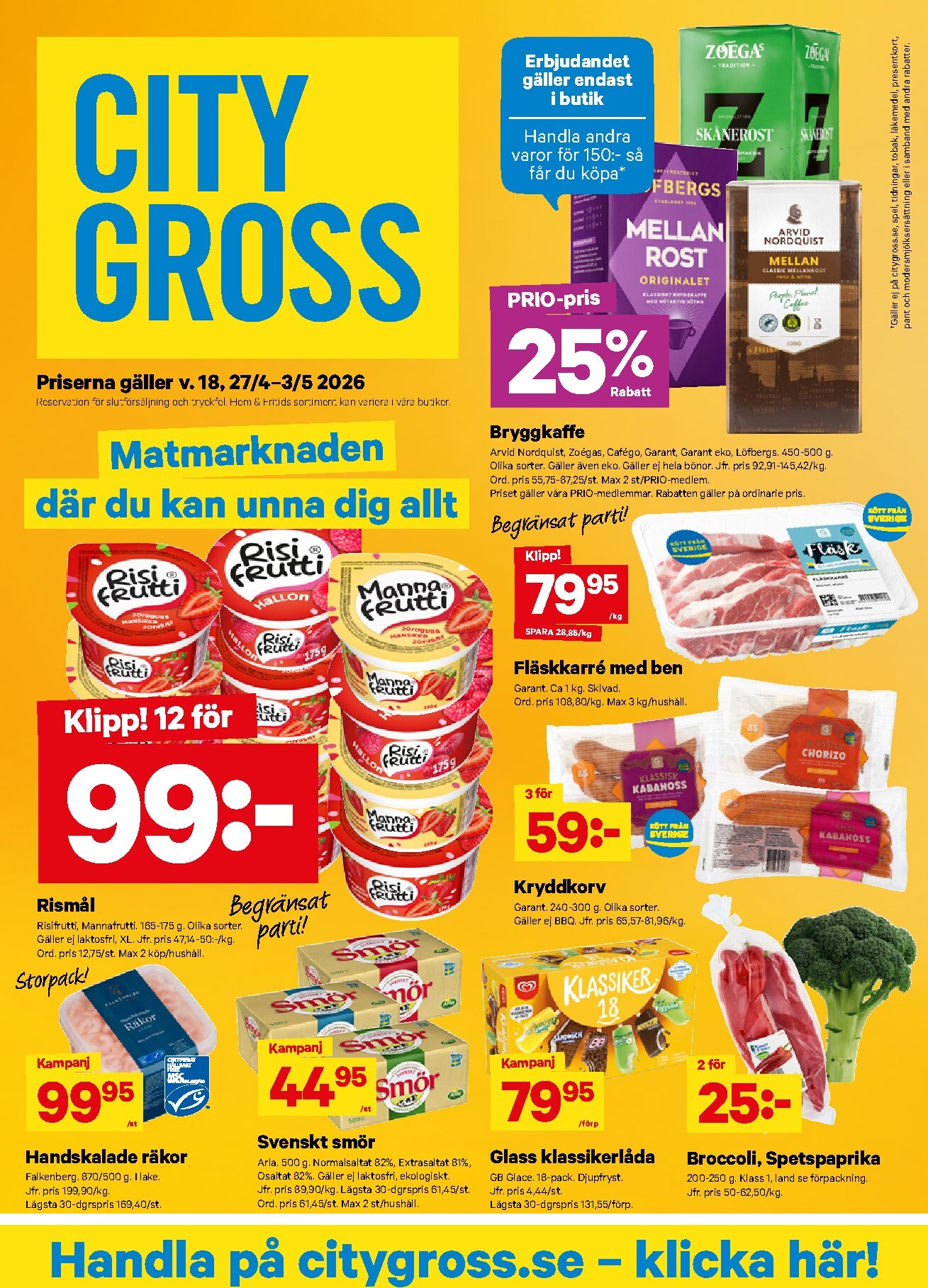 city-gross - City Gross reklamblad för nästa vecka från måndag 27/04/2026 till söndag 03/05/2026 - page: 1