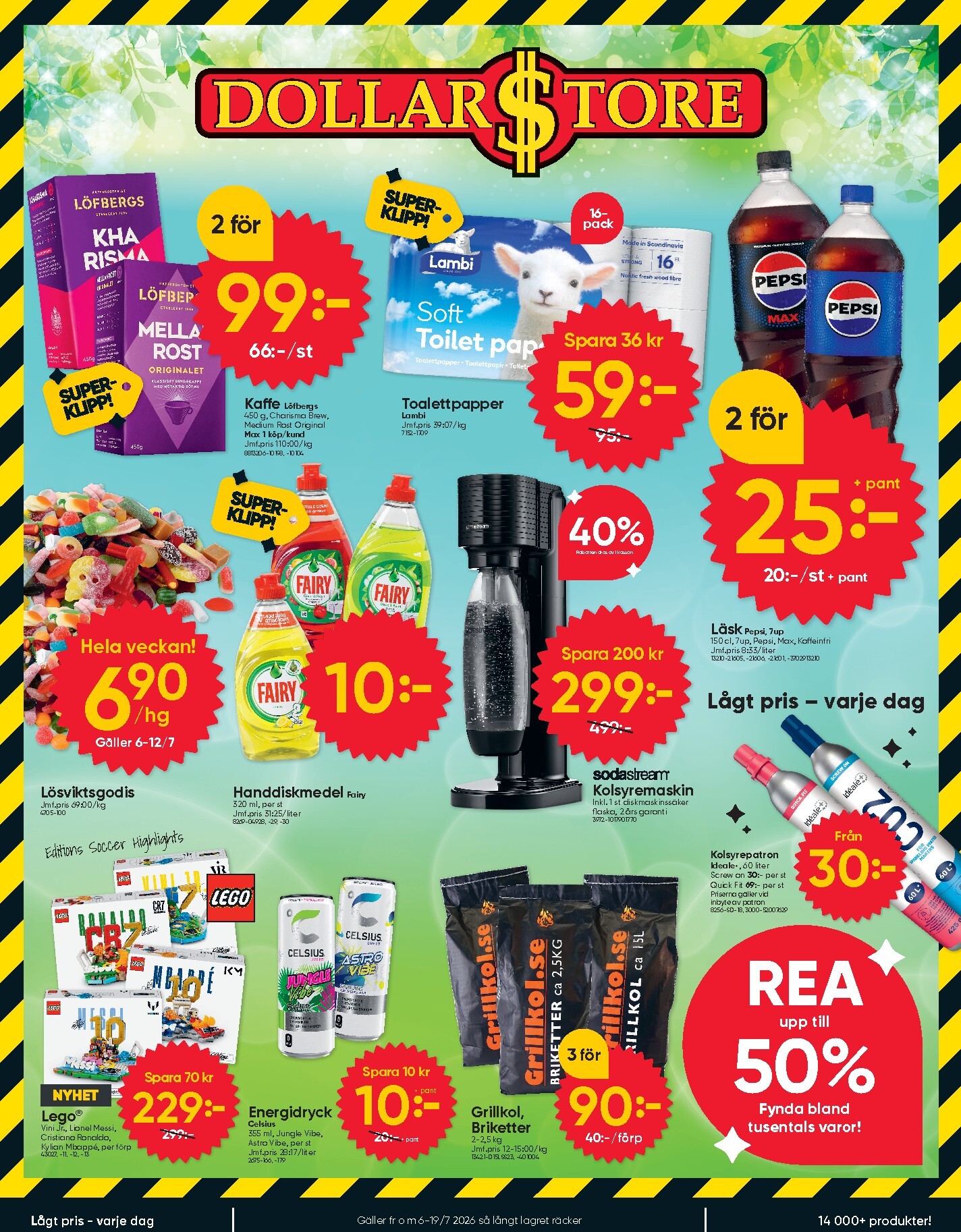 dollar-store - Aktuellt Dollar Store reklamblad från måndag, 06/07/2026 till söndag, 19/07/2026