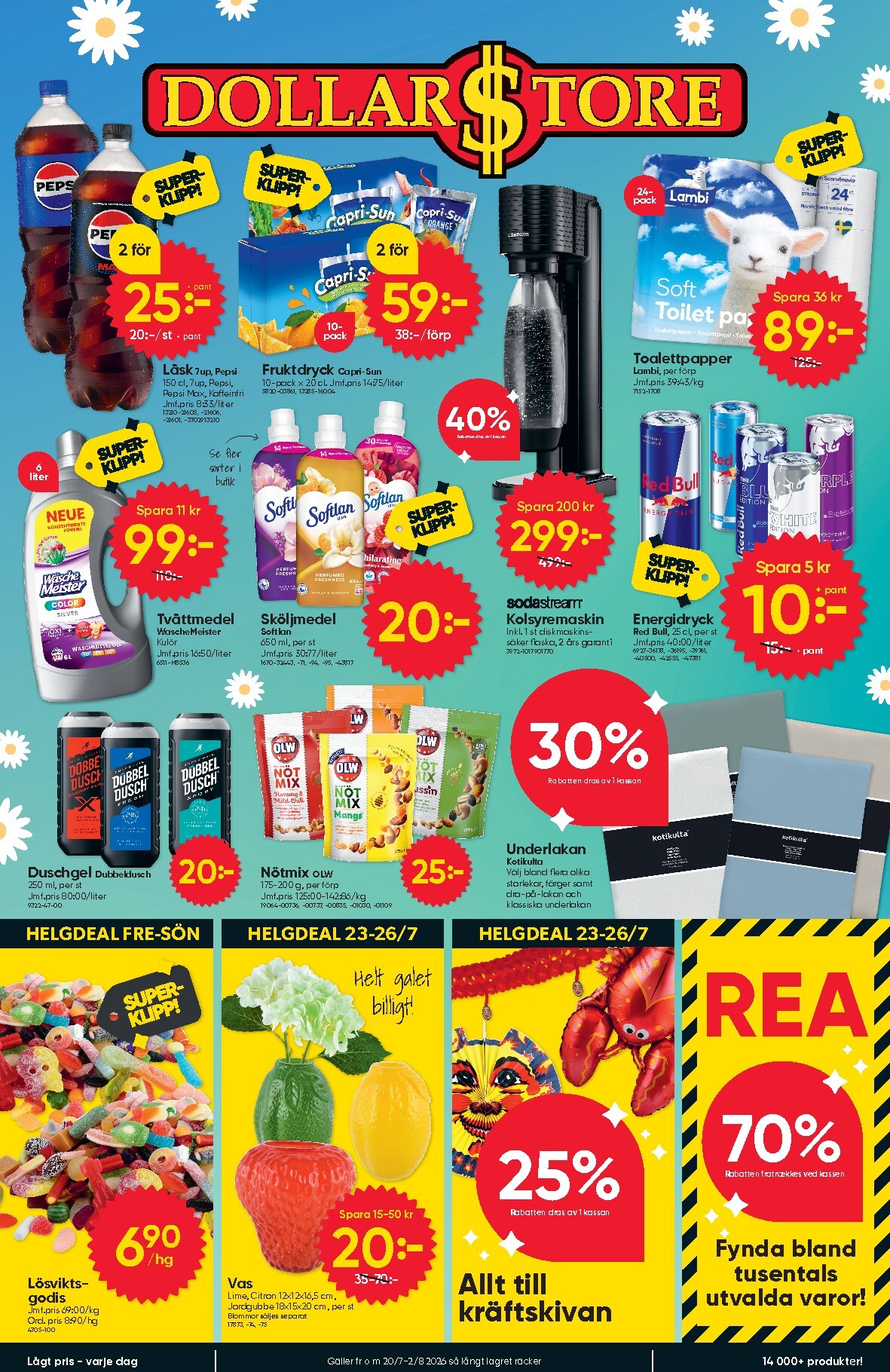 dollar-store - Aktuellt Dollar Store reklamblad från måndag, 20/07/2026 till söndag, 02/08/2026