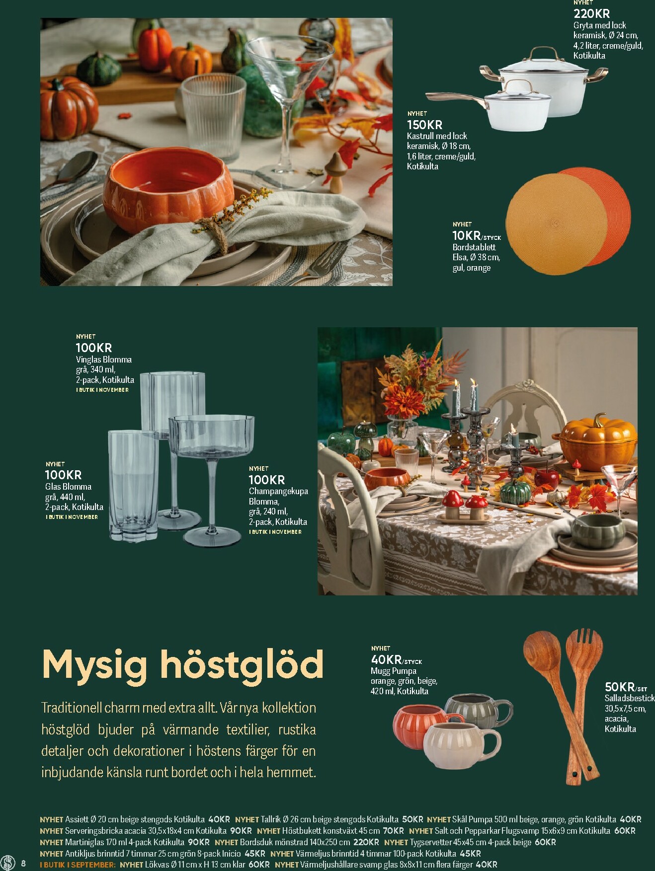 dollar-store - Dollar Store - Inspirationsagasin-reklambladet giltigt från 03/09 - 31/10 - page: 8