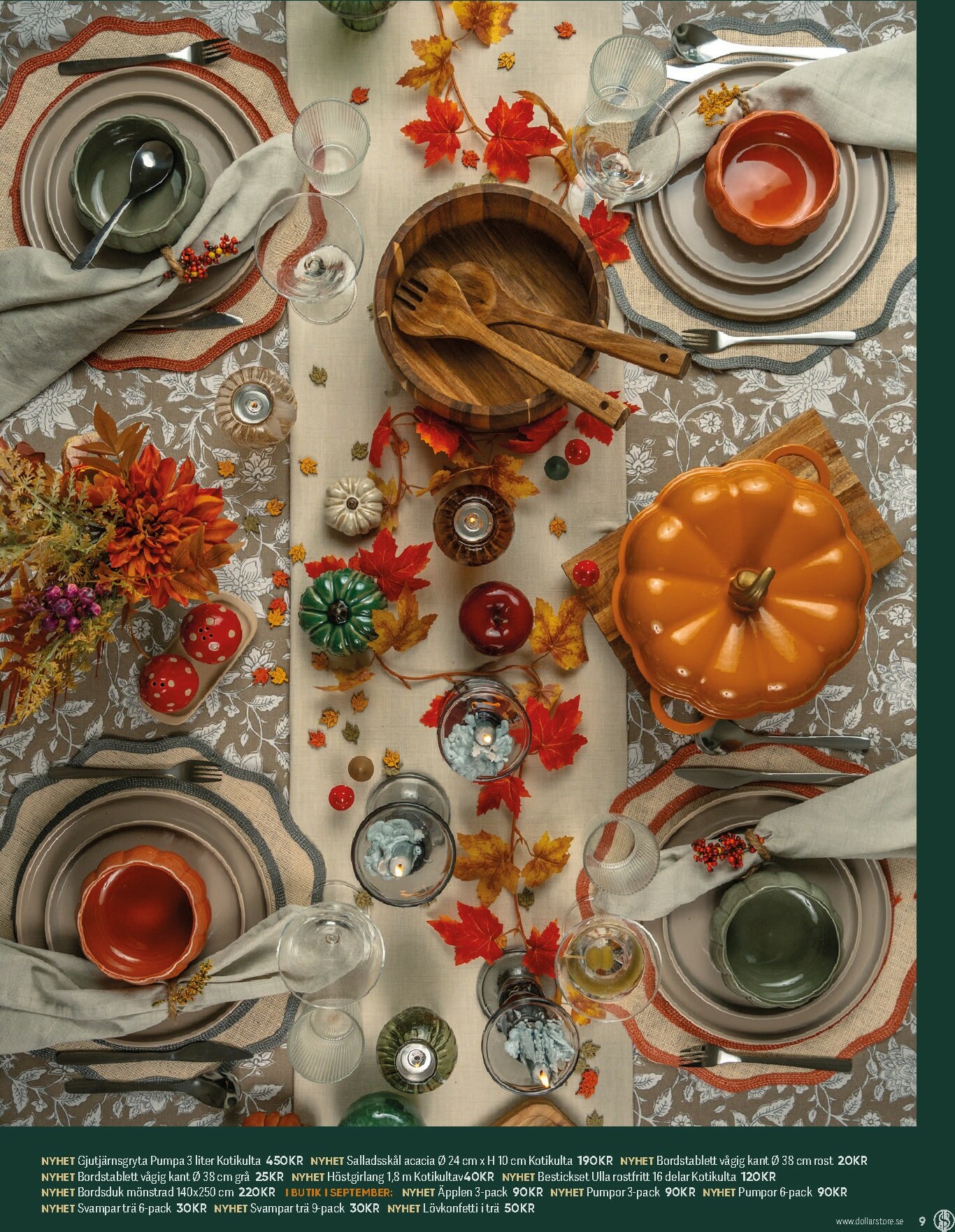 dollar-store - Dollar Store - Inspirationsagasin-reklambladet giltigt från 03/09 - 31/10 - page: 9