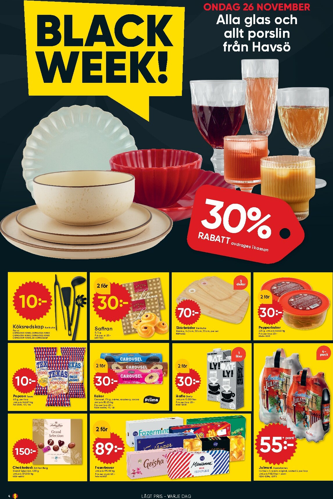 dollar-store - Dollar Store - Black Week-reklambladet giltigt från 24/11 - 30/11 - page: 4