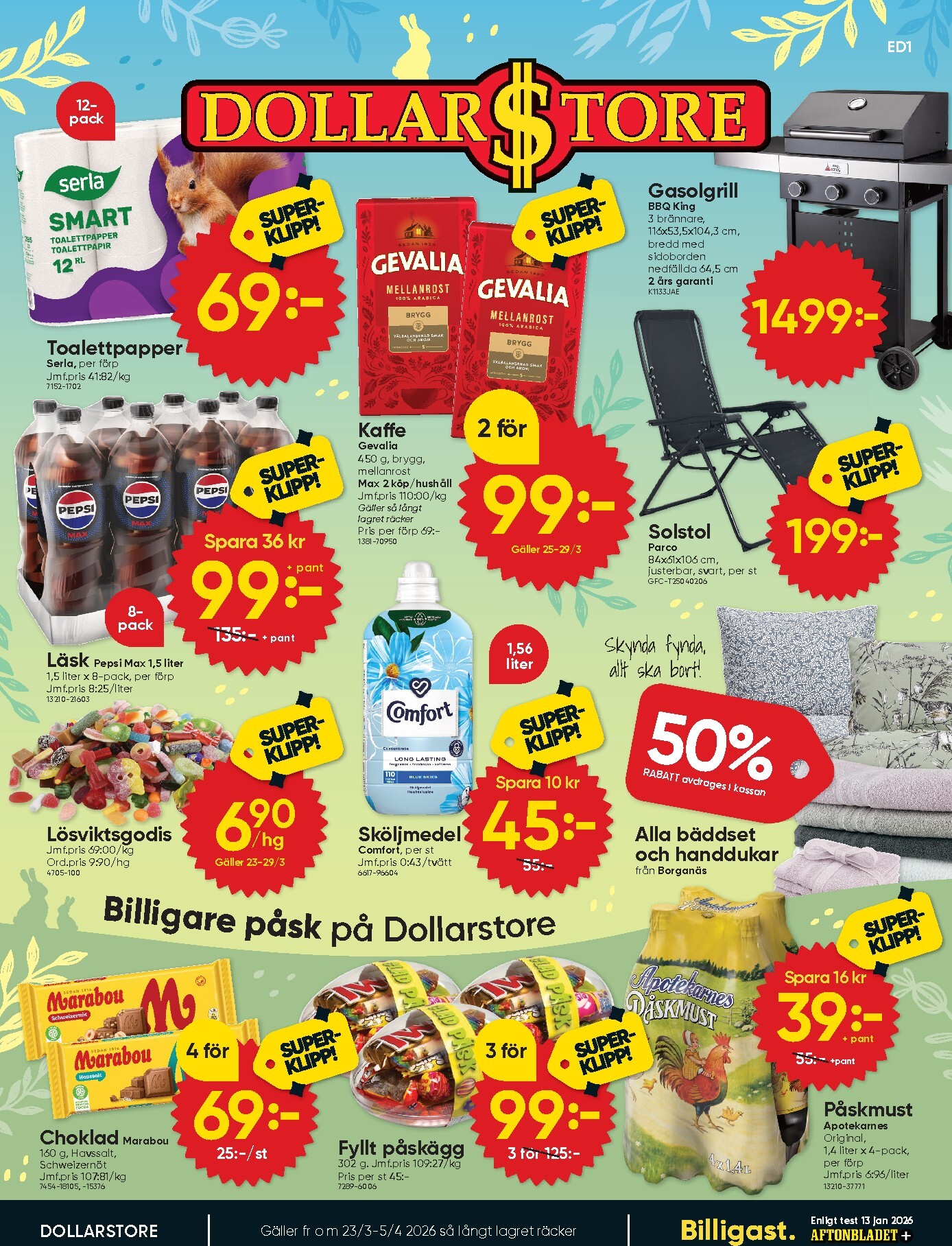 dollar-store - Dollar Store-reklambladet giltigt från 23/03/2026 - 05/04/2026