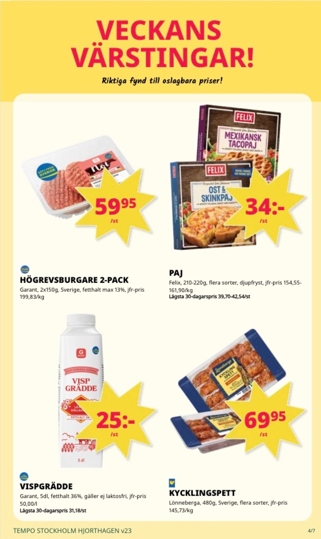 tempo - Aktuellt Tempo reklamblad från måndag, 01/06/2026 till söndag, 07/06/2026 - page: 4