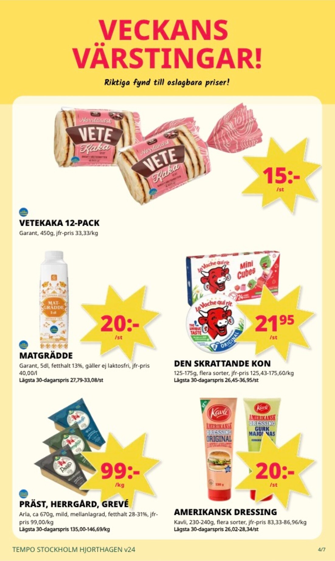 tempo - Aktuellt Tempo reklamblad från måndag, 08/06/2026 till söndag, 14/06/2026 - page: 4