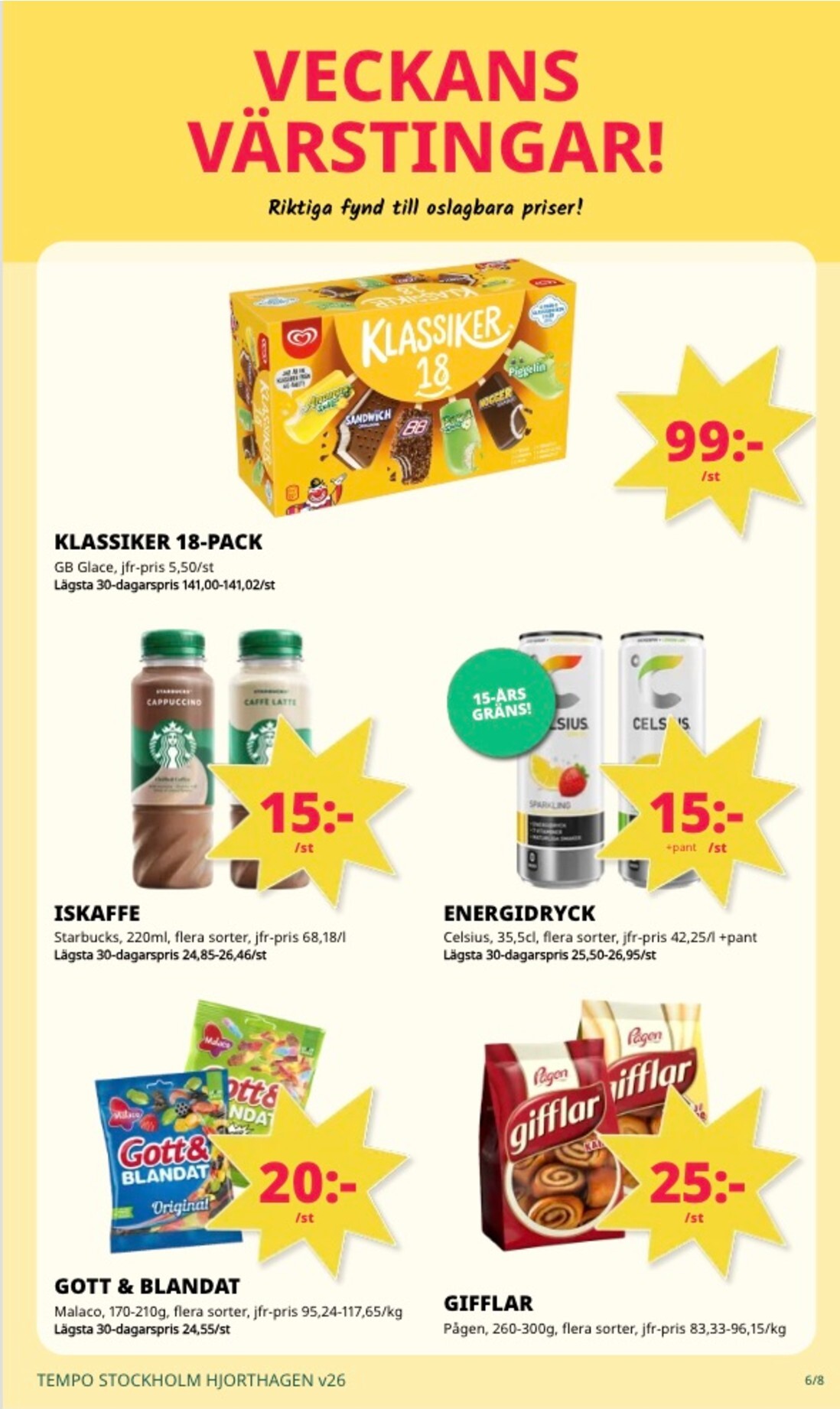 tempo - Aktuellt Tempo reklamblad från måndag, 22/06/2026 till söndag, 28/06/2026 - page: 6