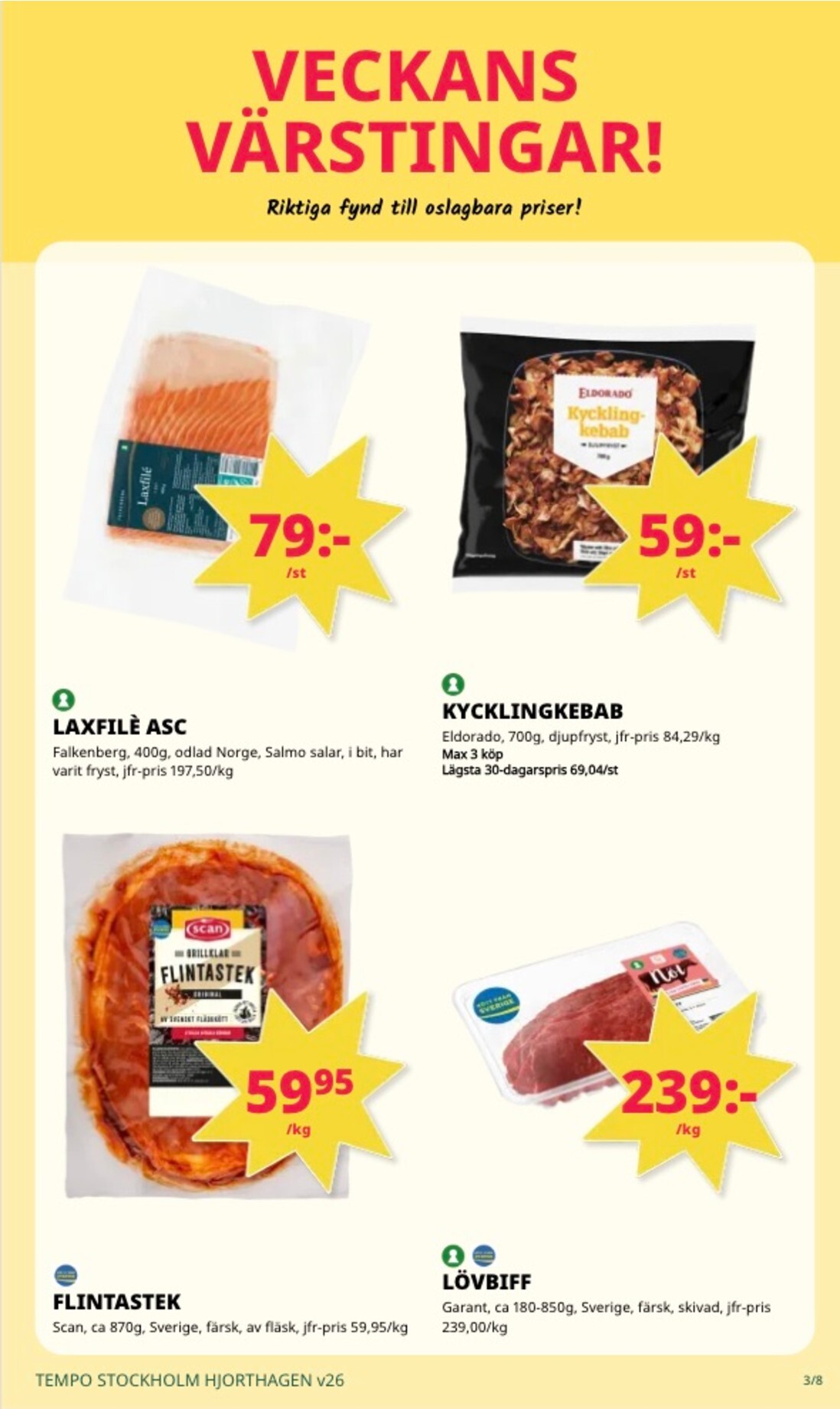 tempo - Aktuellt Tempo reklamblad från måndag, 22/06/2026 till söndag, 28/06/2026 - page: 3