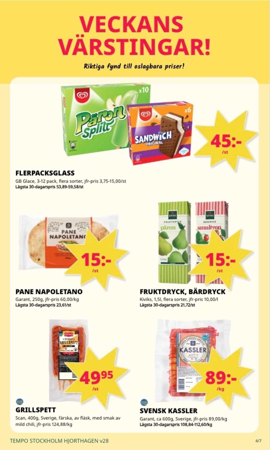 tempo - Aktuellt Tempo reklamblad från måndag, 06/07/2026 till söndag, 12/07/2026 - page: 4