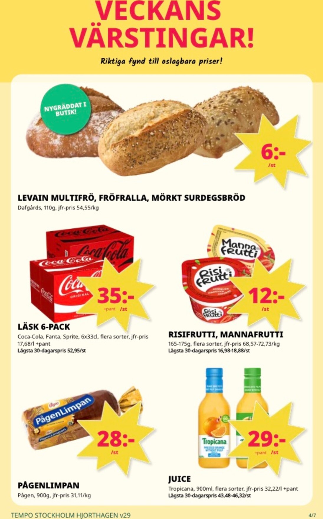 tempo - Aktuellt Tempo reklamblad från måndag, 13/07/2026 till söndag, 19/07/2026 - page: 4