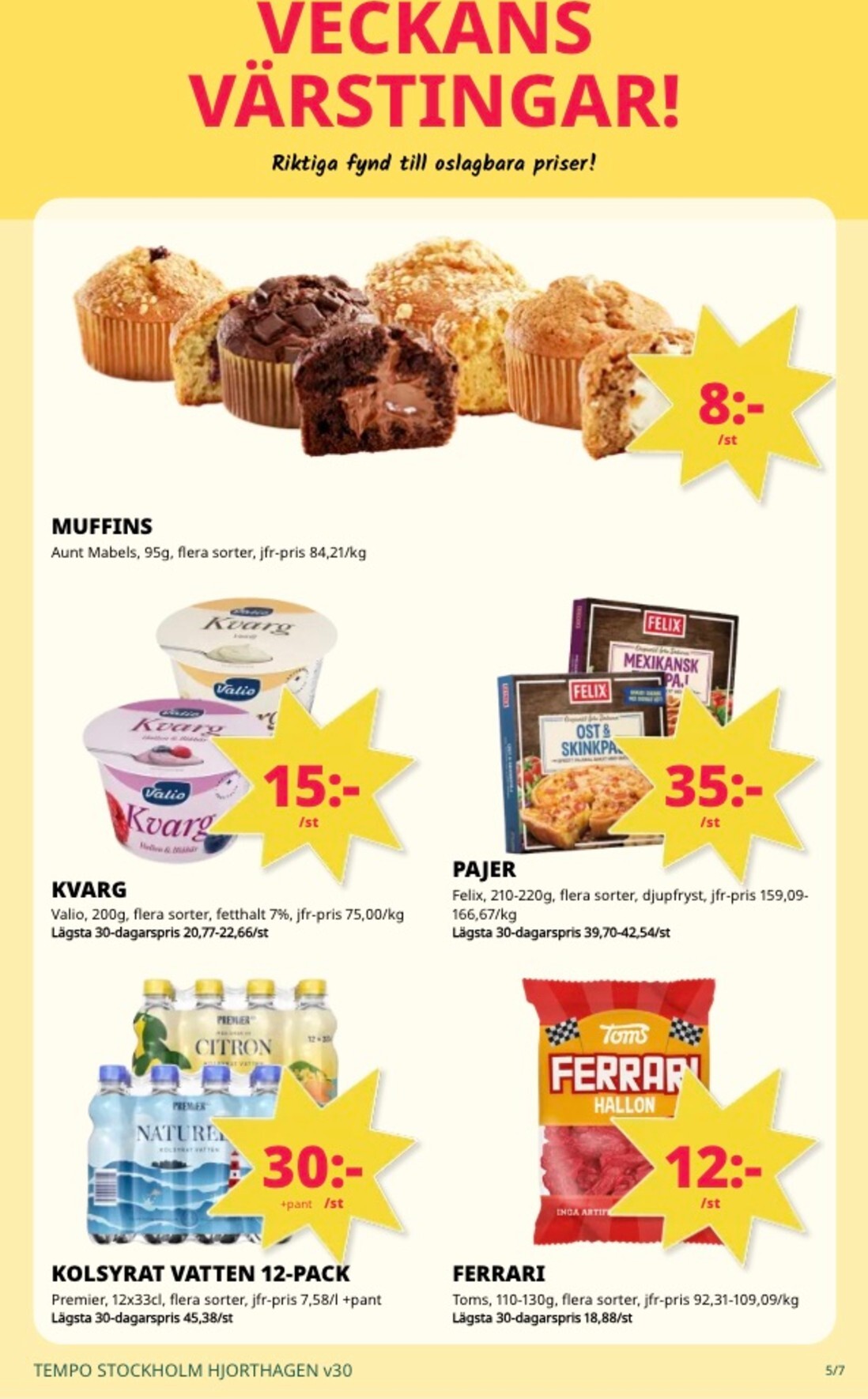 tempo - Aktuellt Tempo reklamblad från måndag, 20/07/2026 till söndag, 26/07/2026 - page: 5