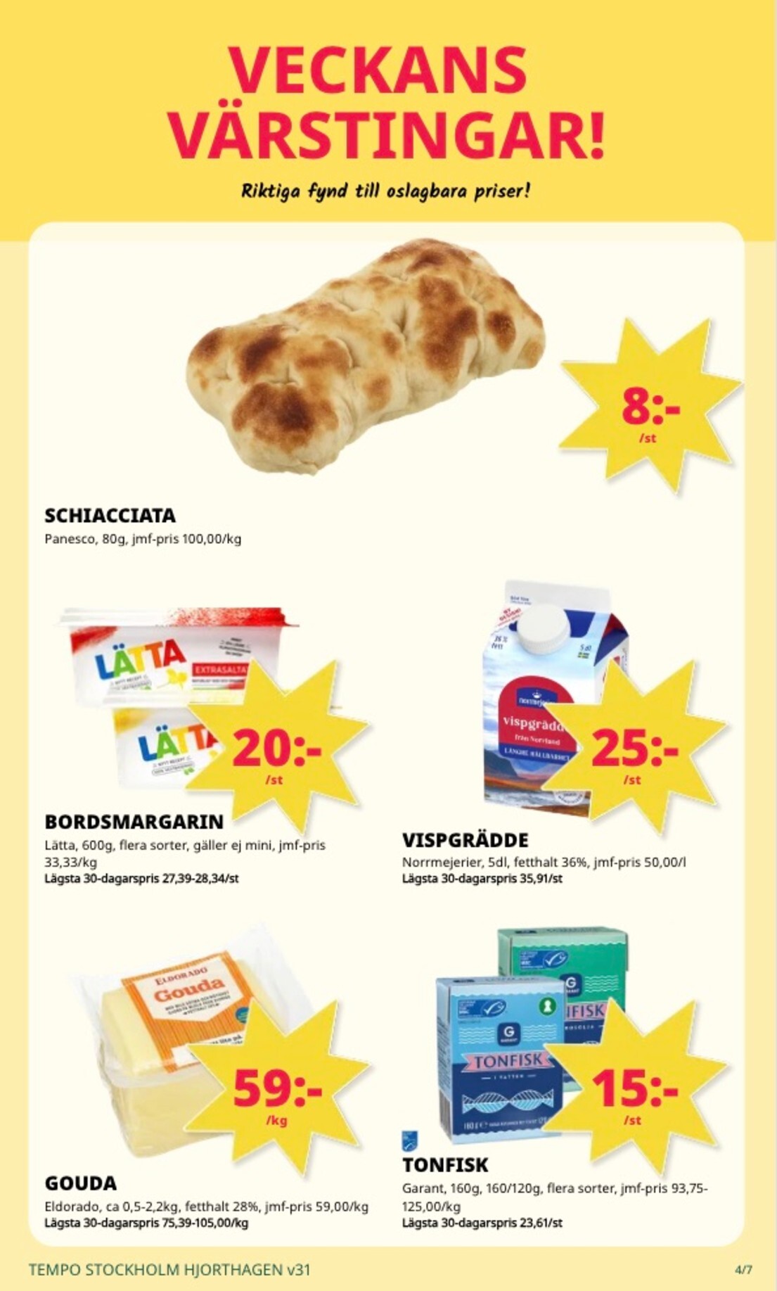 tempo - Aktuellt Tempo reklamblad från måndag, 27/07/2026 till söndag, 02/08/2026 - page: 4