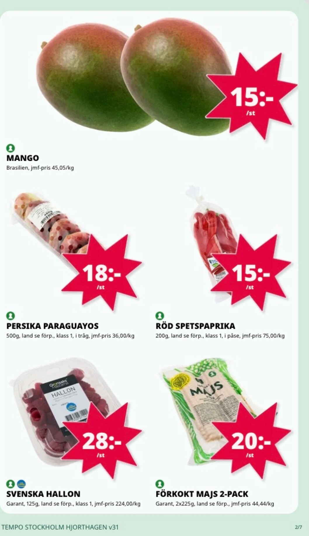 tempo - Aktuellt Tempo reklamblad från måndag, 27/07/2026 till söndag, 02/08/2026 - page: 2