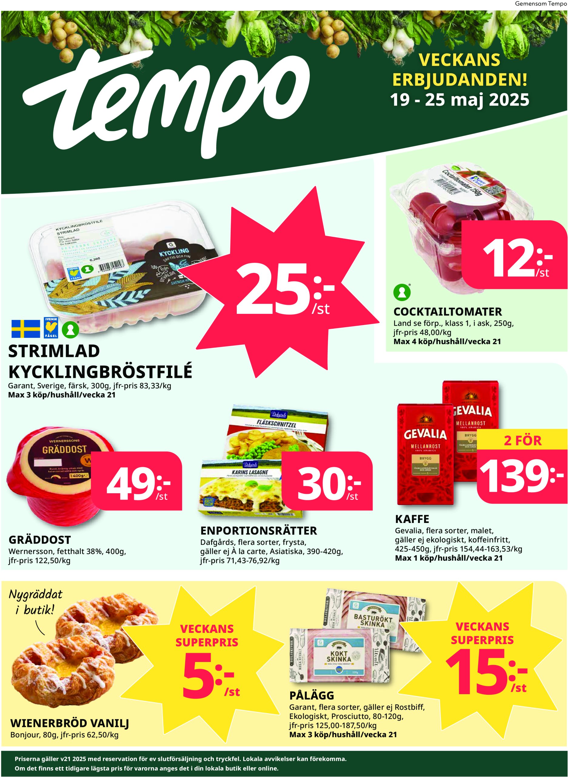 tempo - Tempo-reklambladet giltigt från 19/05 - 25/05
