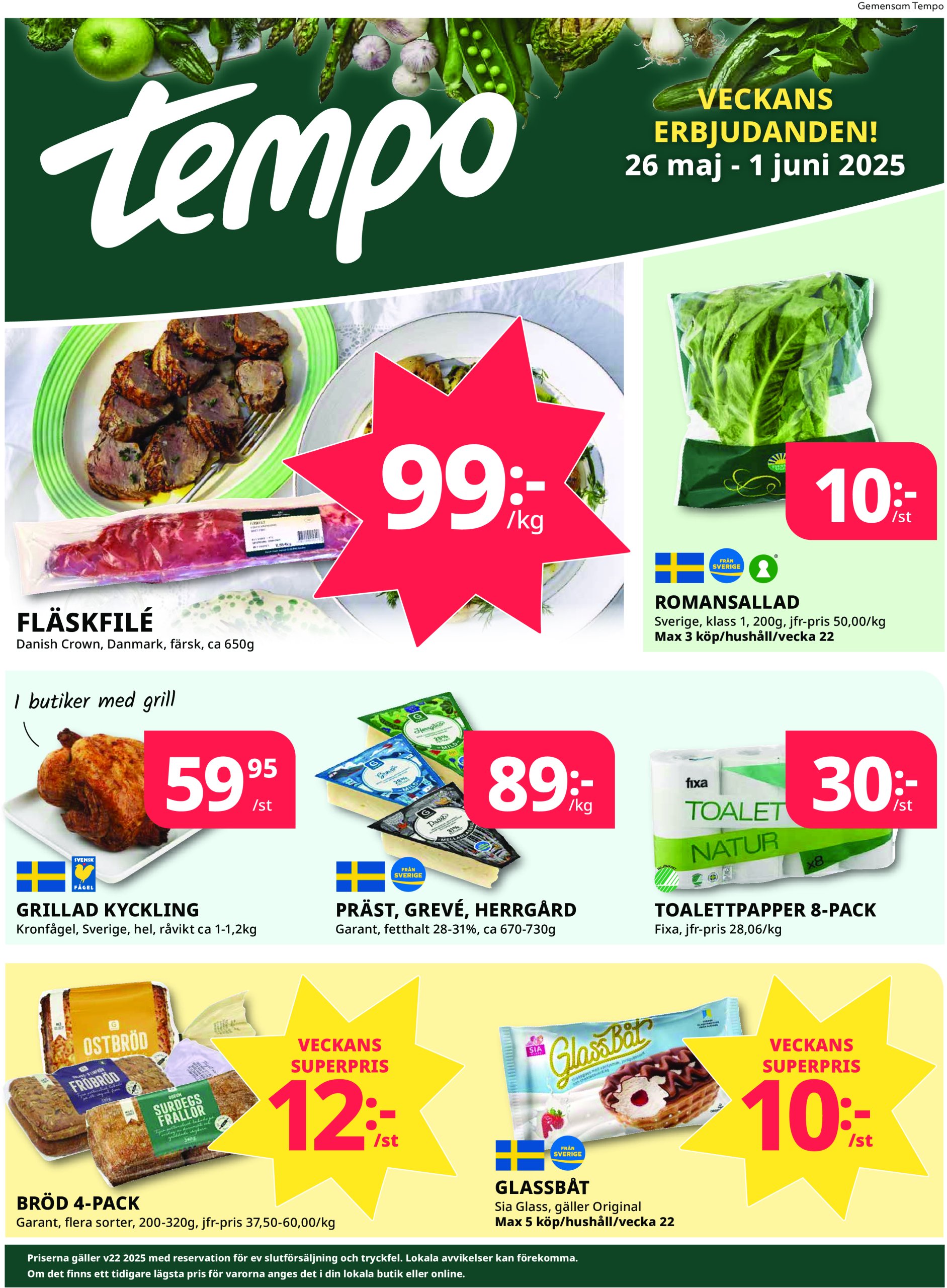 tempo - Tempo-reklambladet giltigt från 26/05 - 01/06