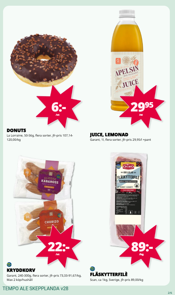 tempo - Tempo-reklambladet giltigt från 07/07 - 13/07 - page: 2