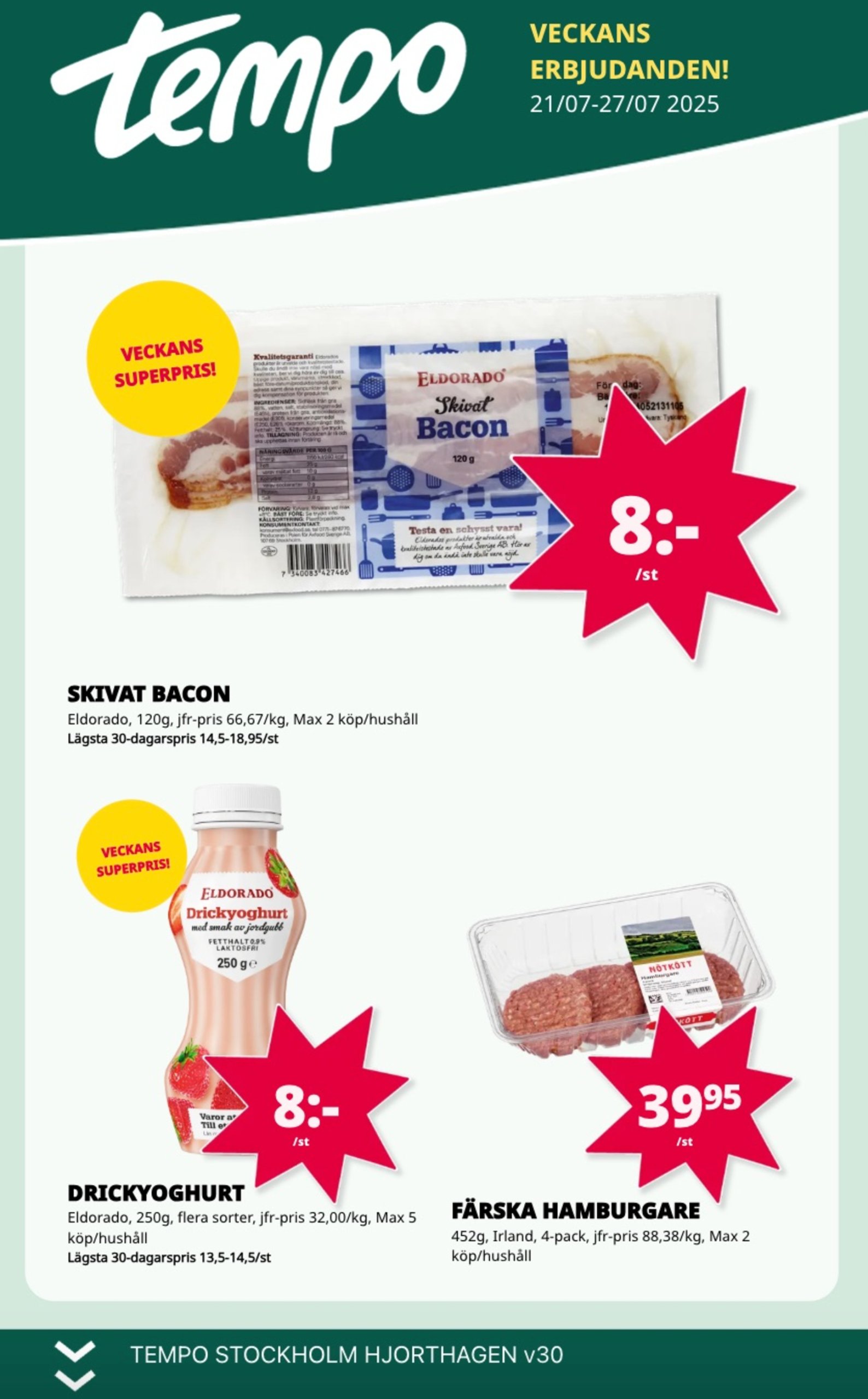 tempo - Tempo-reklambladet giltigt från 21/07 - 27/07