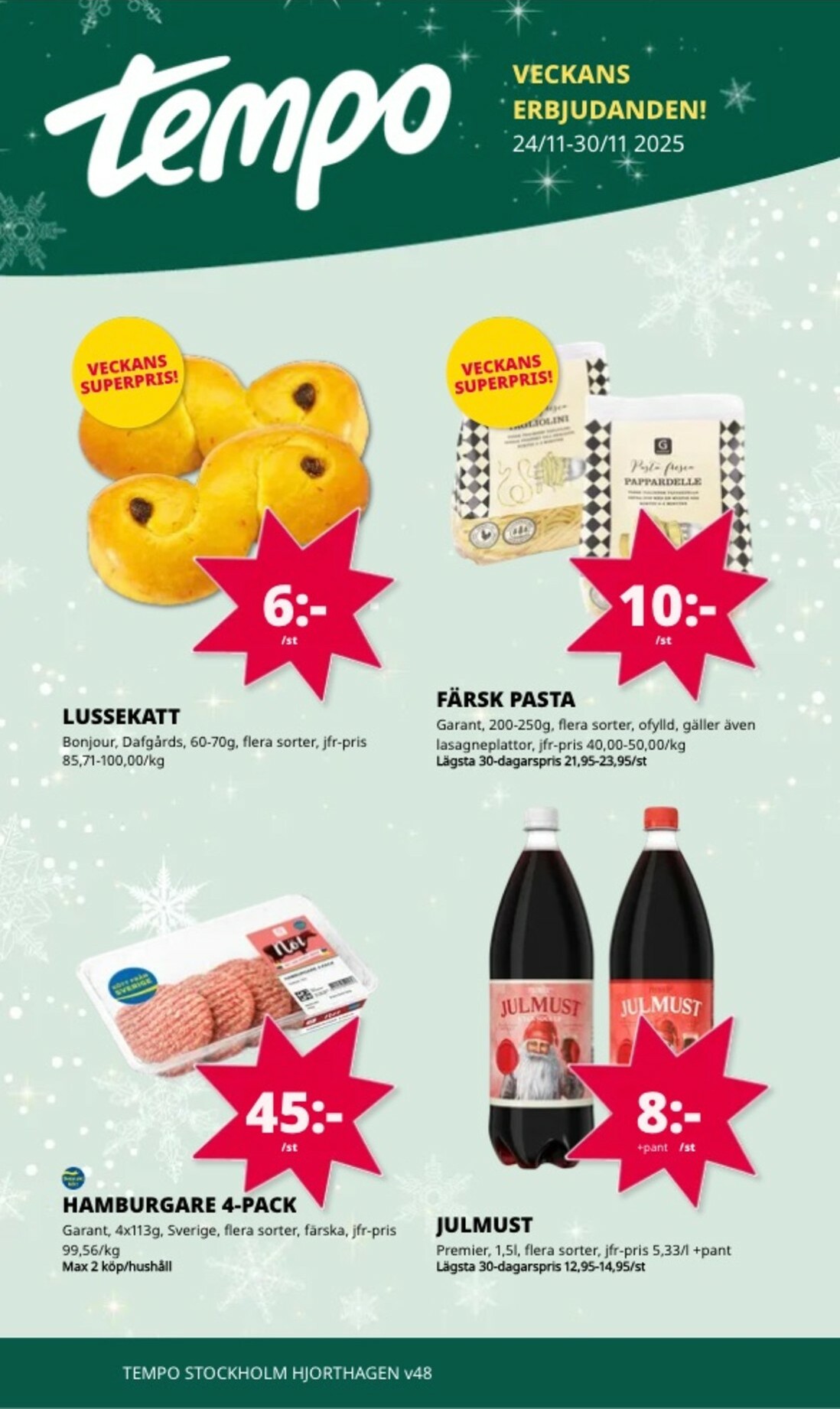 tempo - Tempo-reklambladet giltigt från 24/11 - 30/11