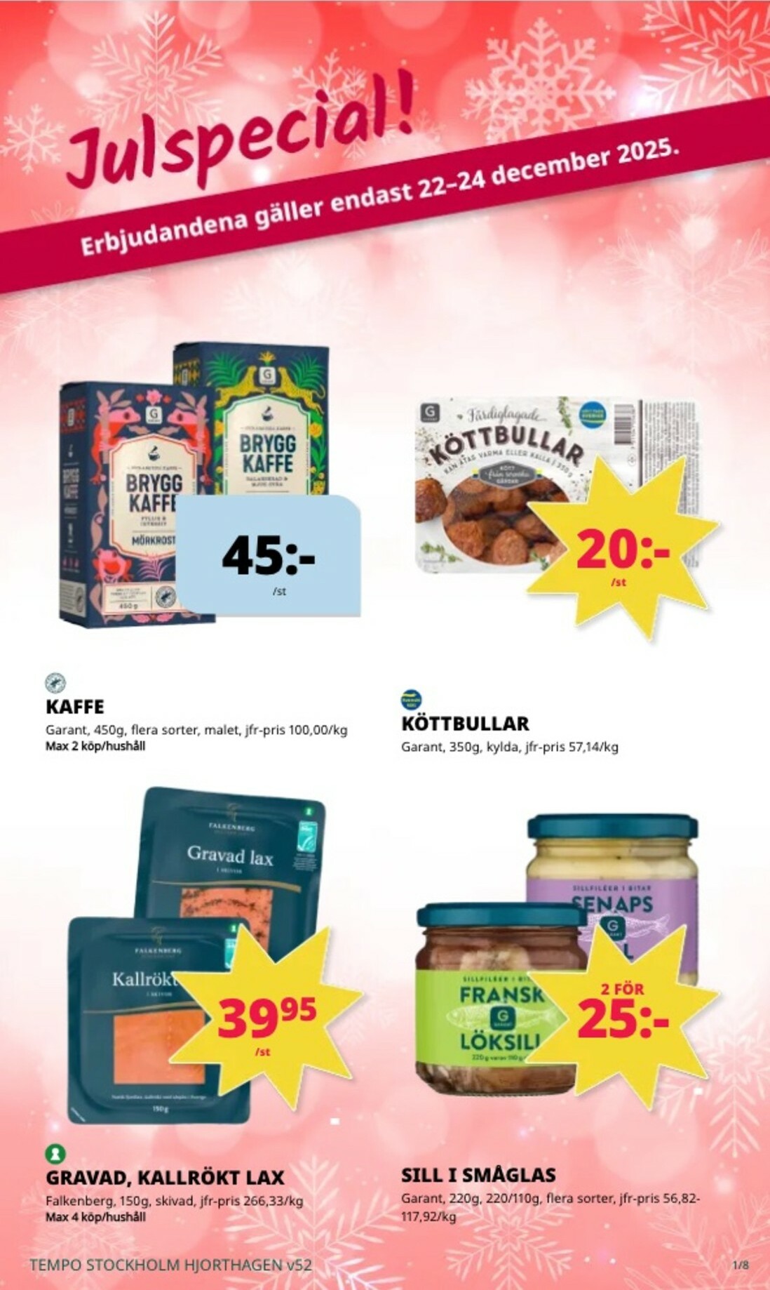 tempo - Tempo-reklambladet giltigt från 22/12 - 28/12