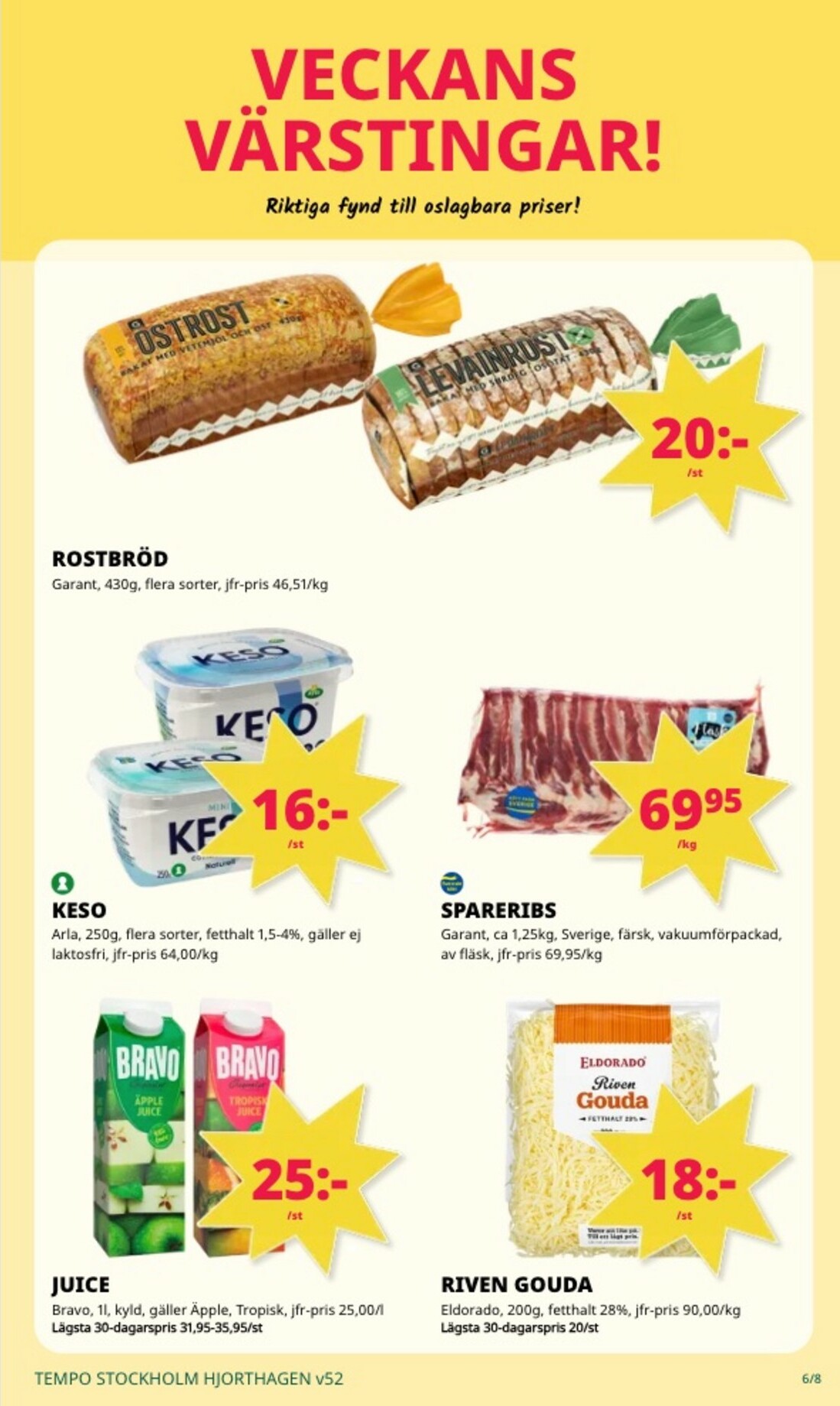 tempo - Tempo-reklambladet giltigt från 22/12 - 28/12 - page: 6