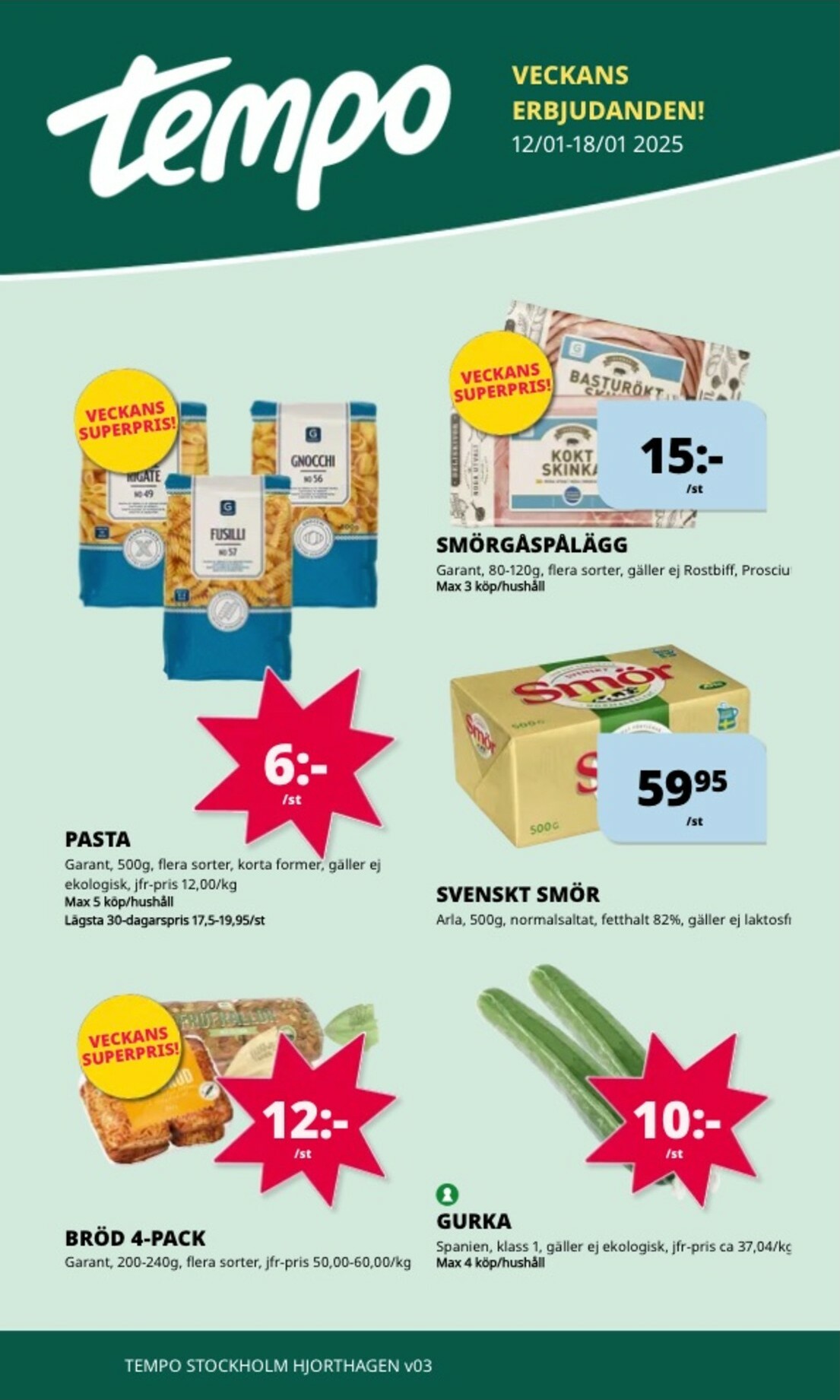 tempo - Tempo-reklambladet giltigt från 12/01 - 18/01