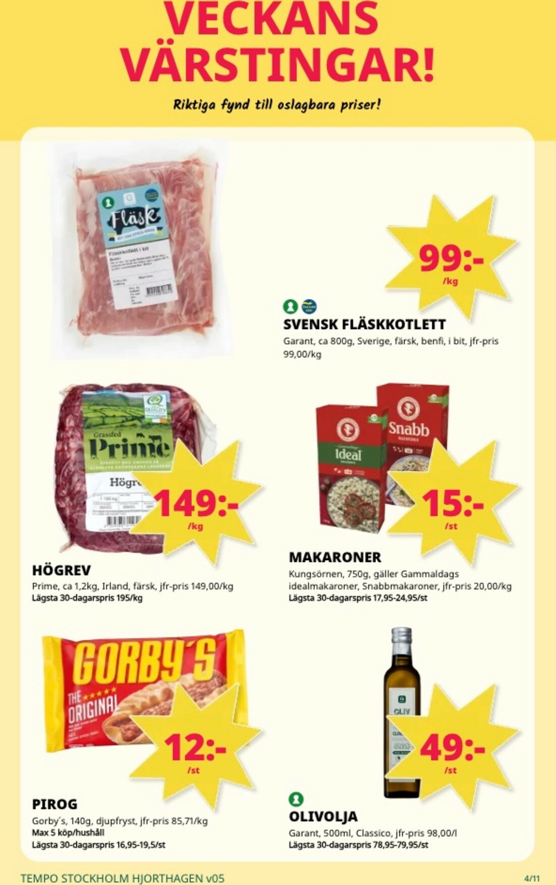 tempo - Tempo-reklambladet giltigt från 26/01 - 01/02 - page: 4