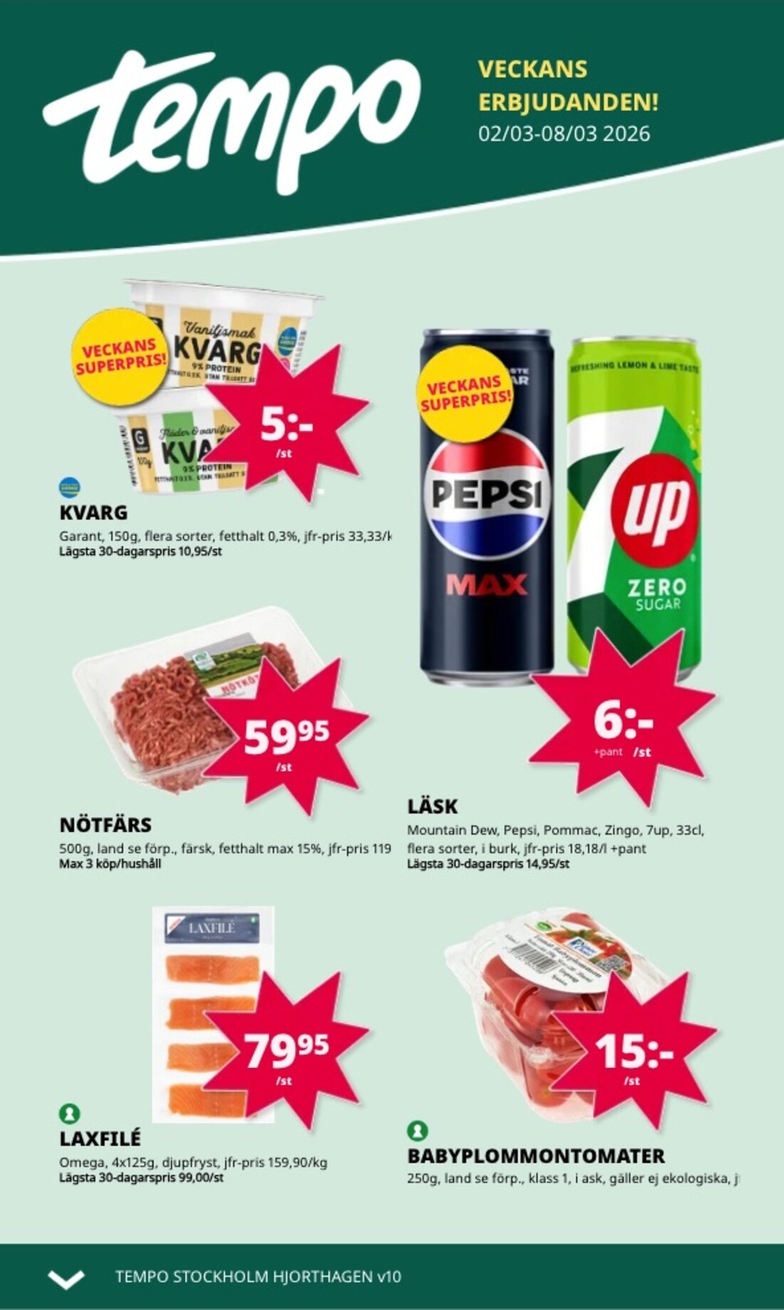 tempo - Tempo-reklambladet giltigt från 02/03/2026 - 08/03/2026