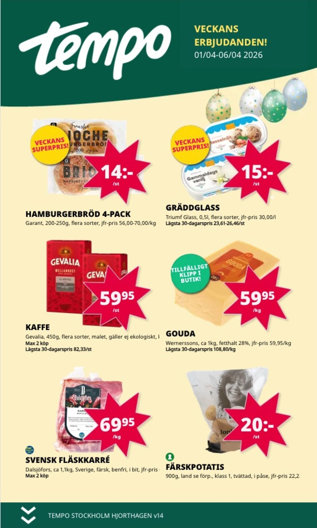 tempo - Tempo-reklambladet giltigt från 01/04/2026 - 06/04/2026