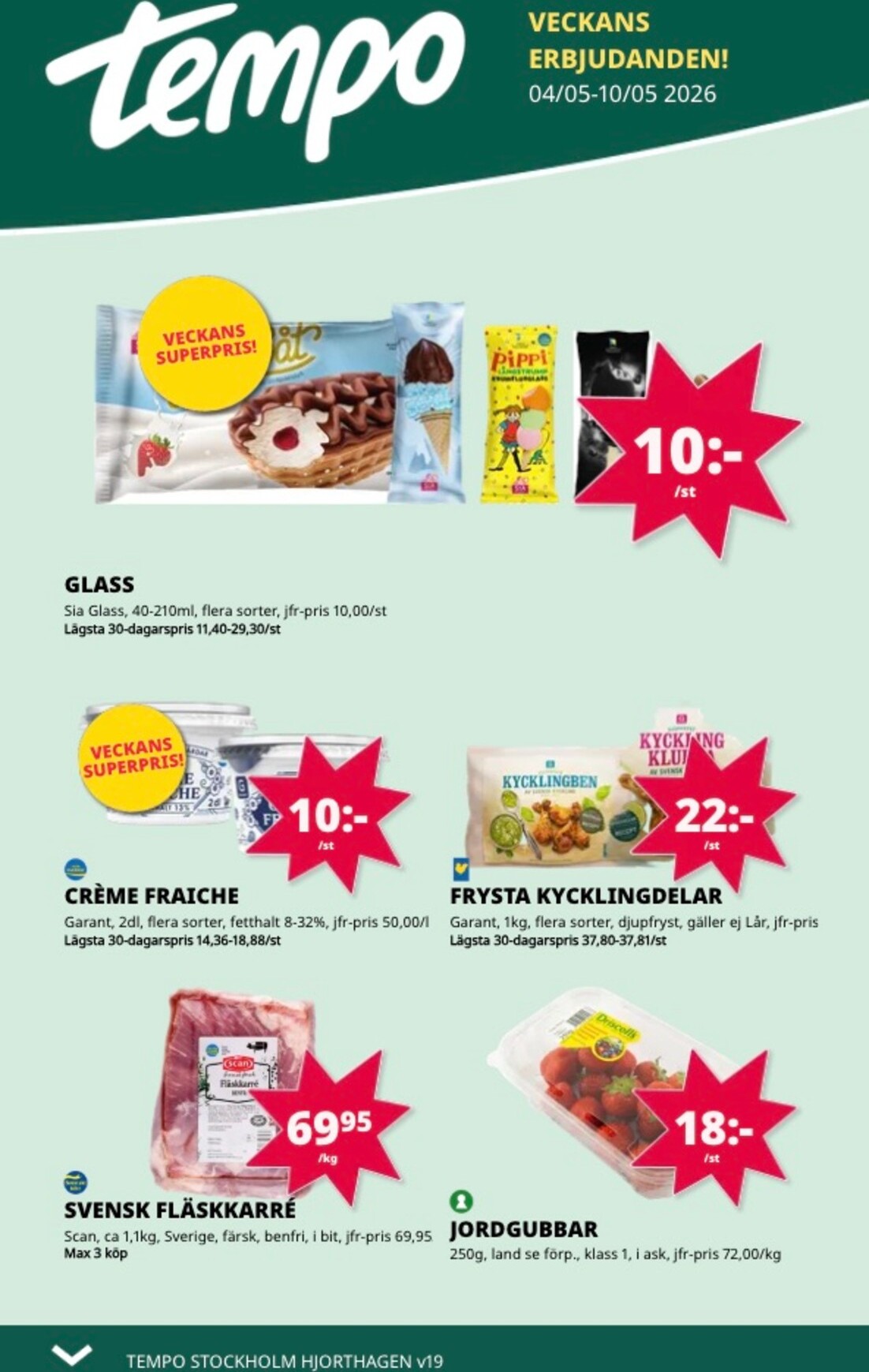 tempo - Aktuellt Tempo reklamblad giltigt från måndag 04/05/2026 till söndag 10/05/2026 - page: 1