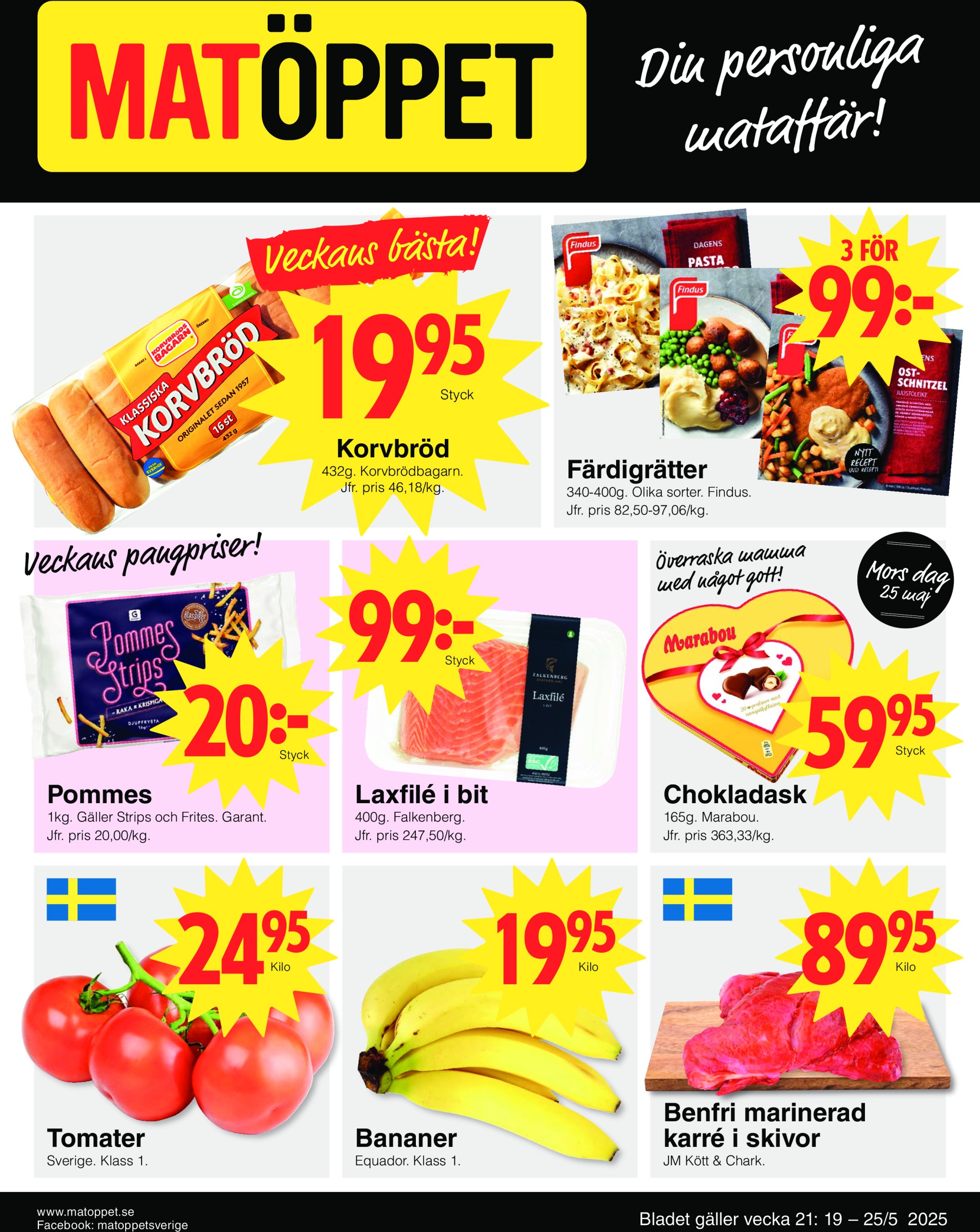 matoppet - Matöppet-reklambladet giltigt från 19/05 - 25/05