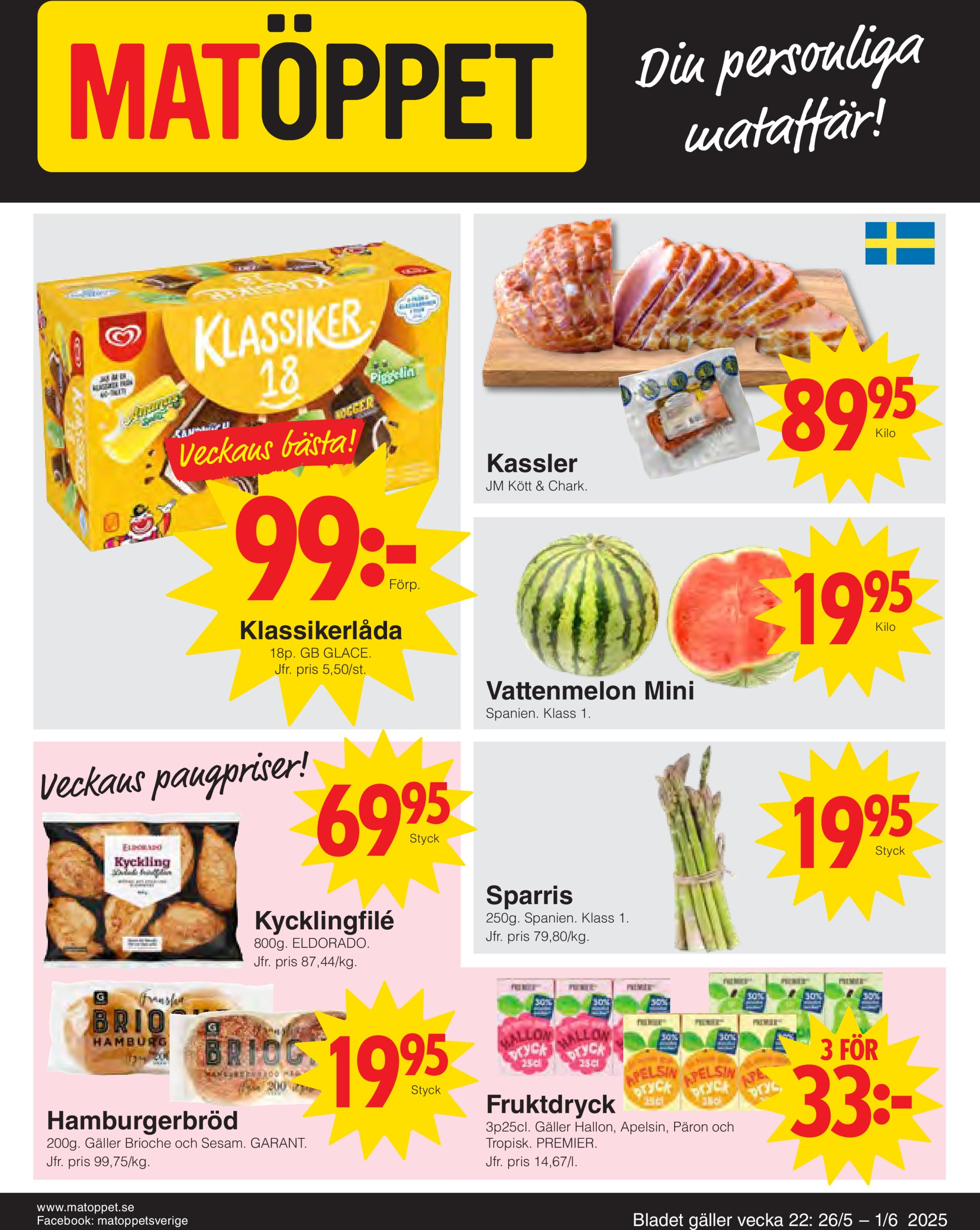 matoppet - Matöppet-reklambladet giltigt från 26/05 - 01/06